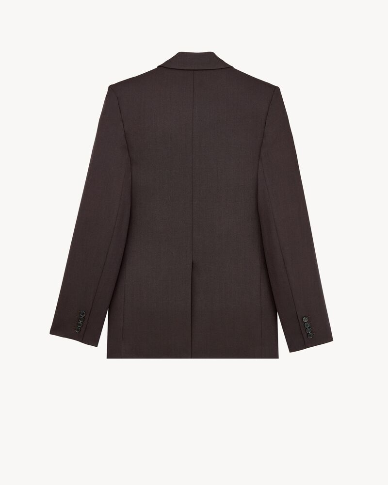 single-breasted jacket in wool