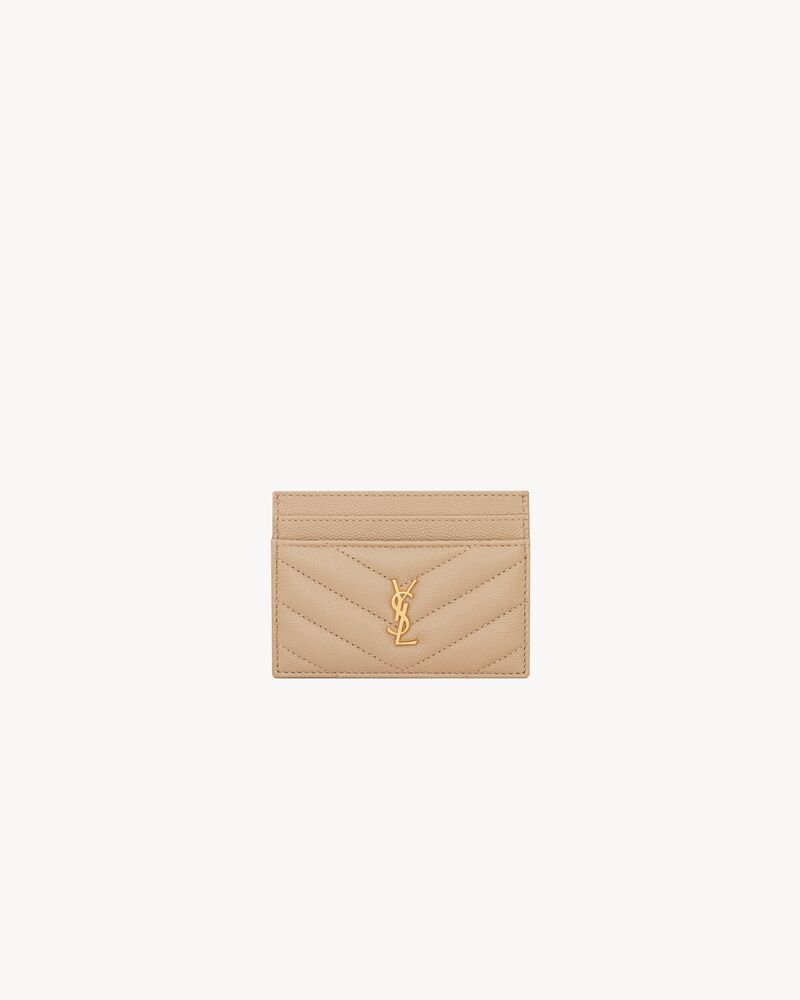 CASSANDRE MATELASSÉ card case in grain de poudre leather