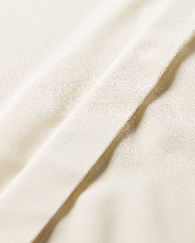 lavallière blouse in silk crepe de chine