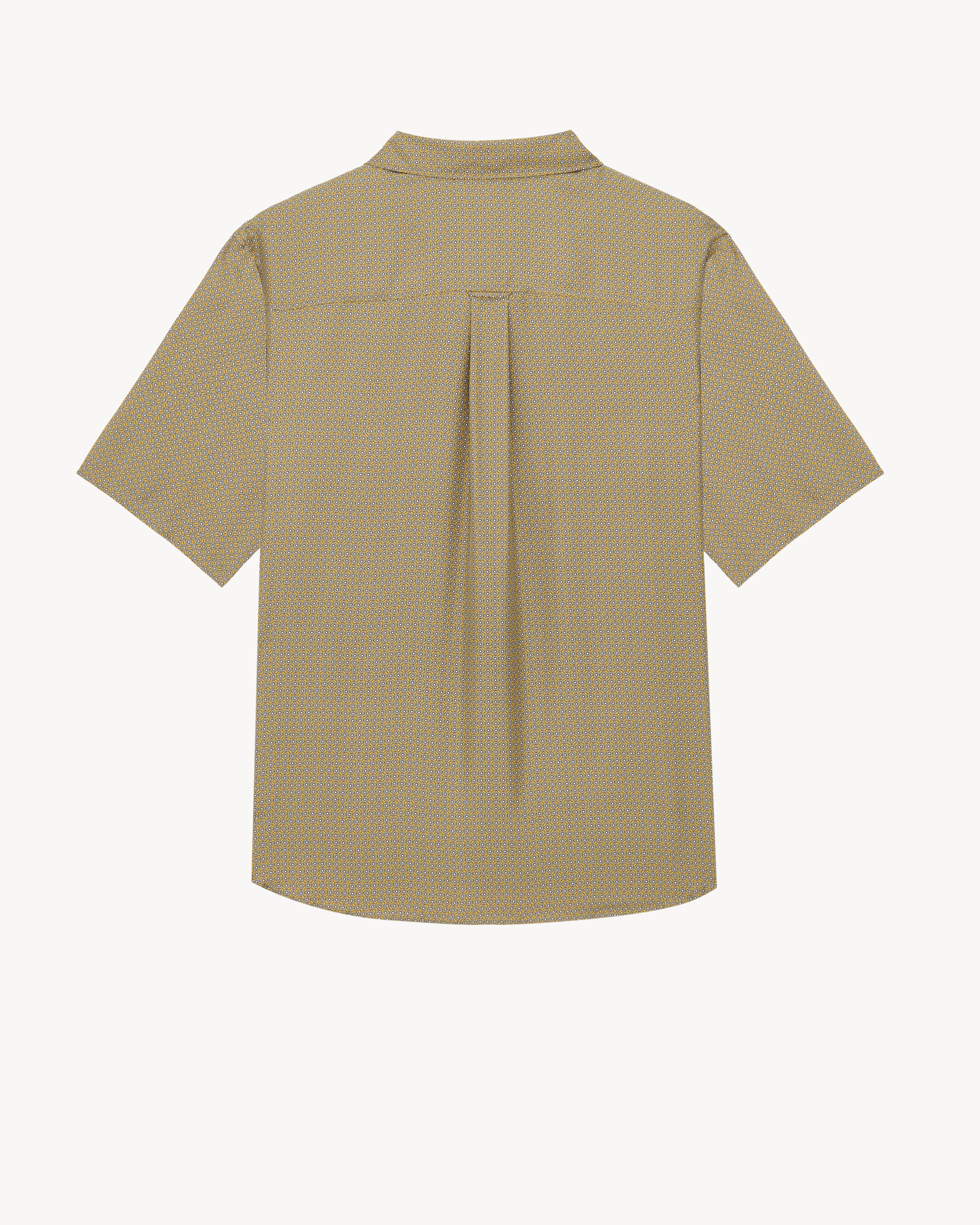 shirt in geometric silk