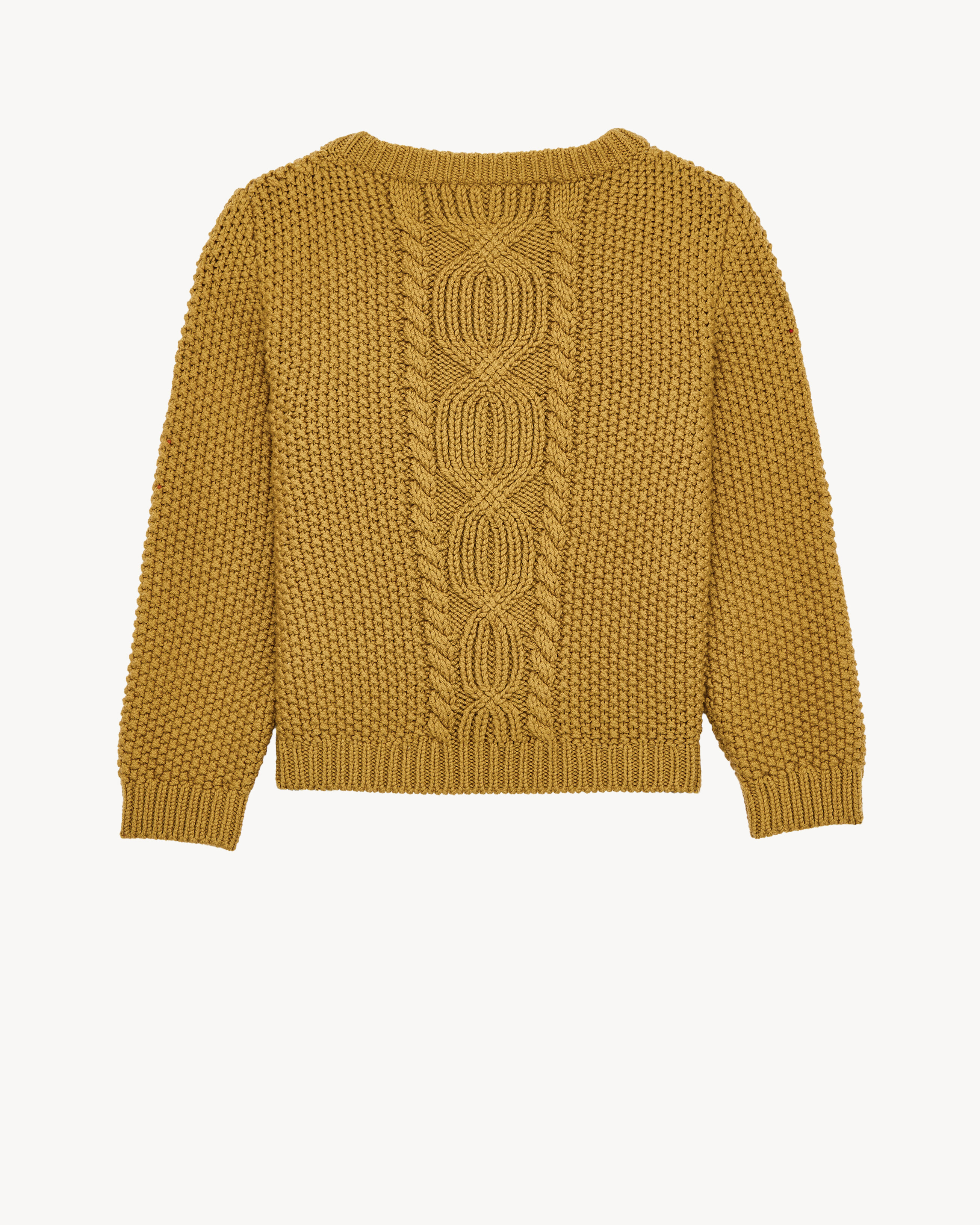 scoop-neck sweater in wool knit