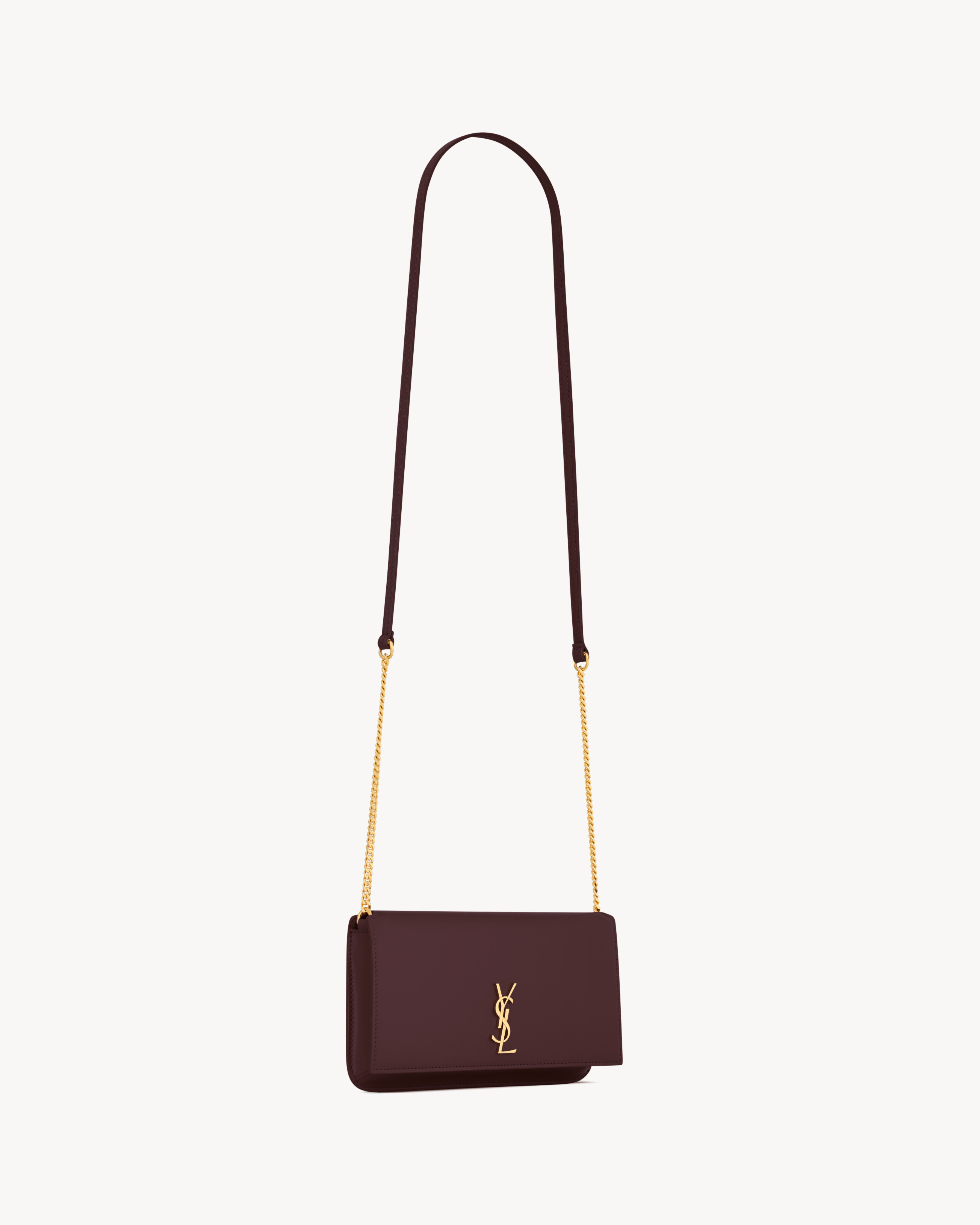 CASSANDRE phone holder in smooth leather
