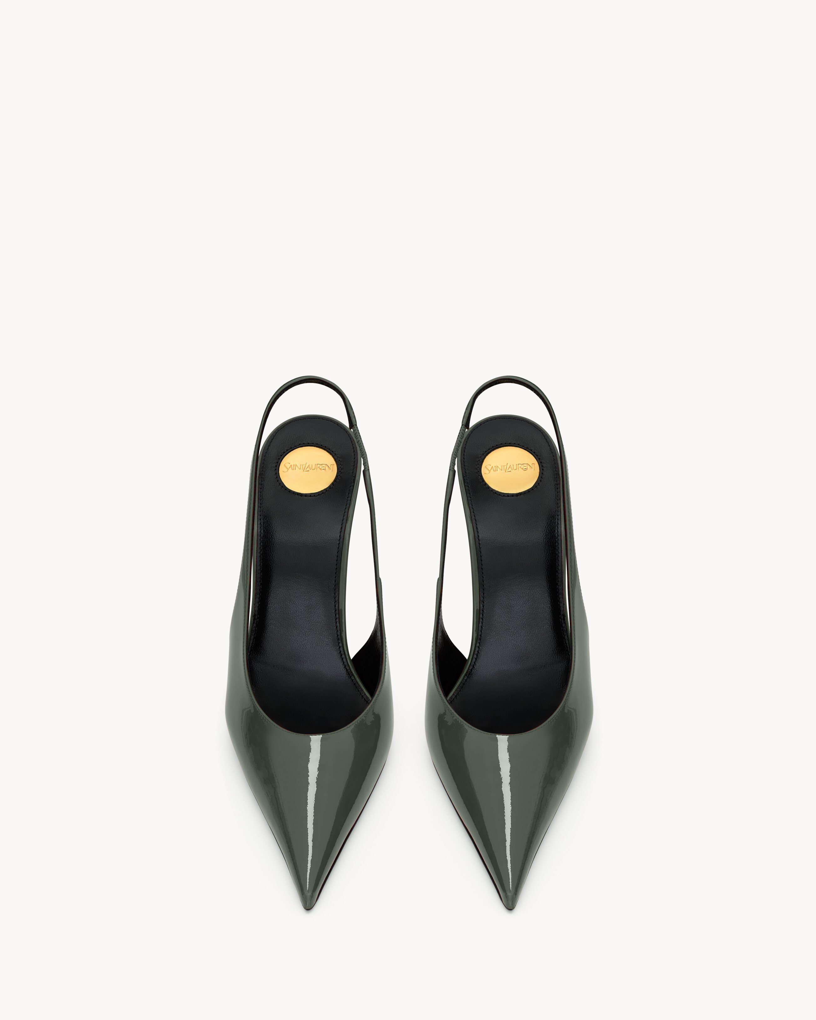 GUERMANTES slingback pumps in patent leather