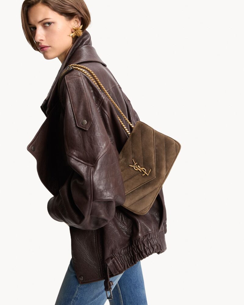 LOULOU small in MATELASSÉ suede