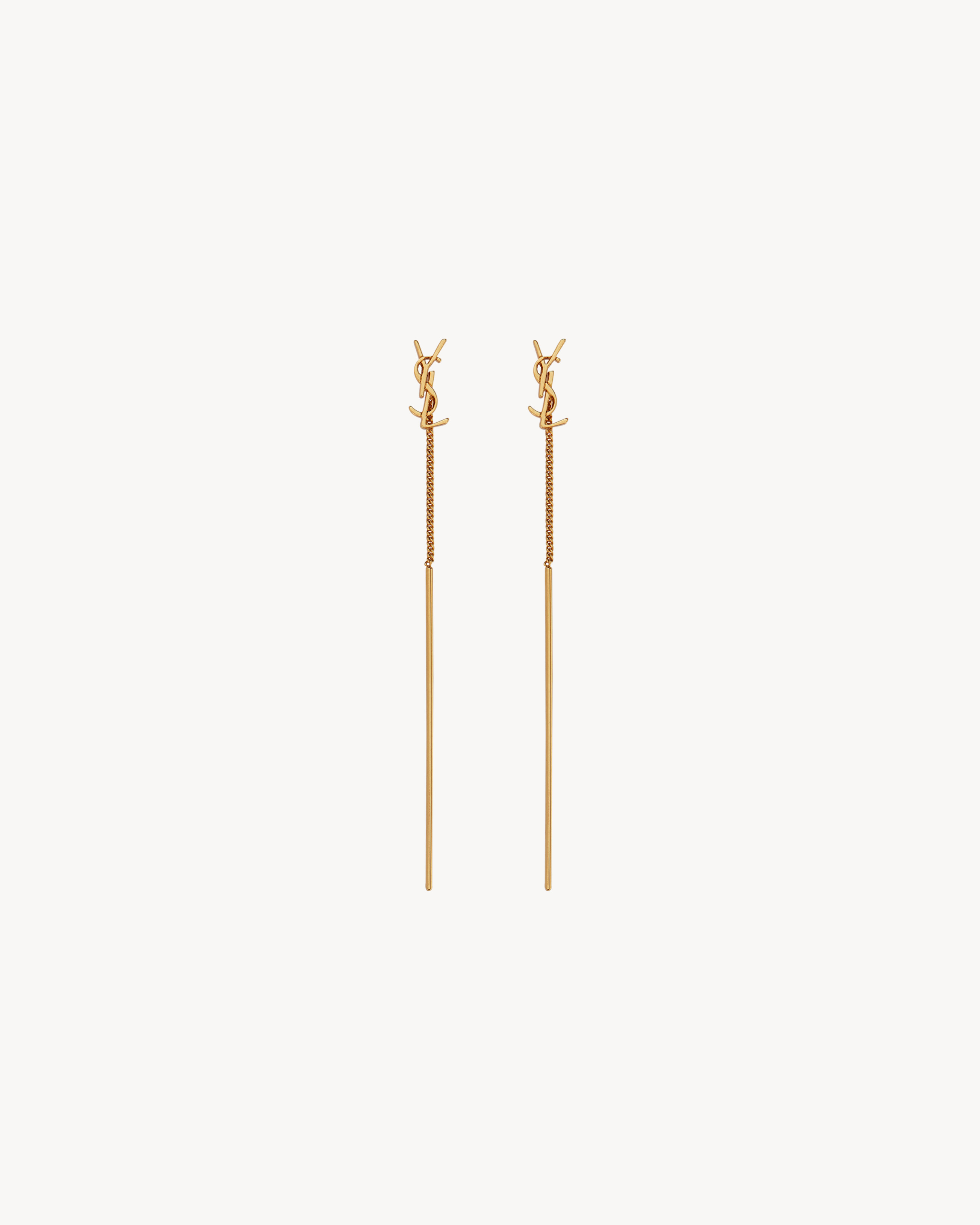 CASSANDRE threader earrings in metal