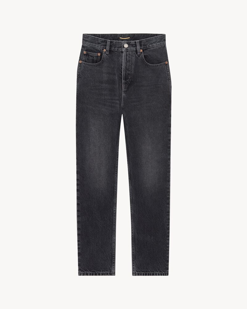 90'S cropped jeans in ash black denim