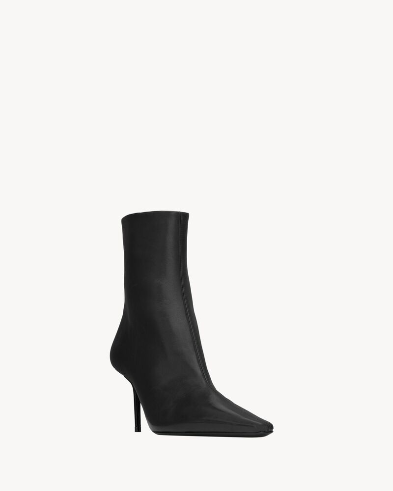 ASHLEY bottines en cuir lisse