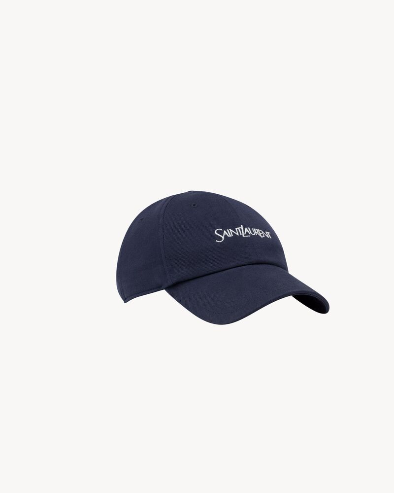 SAINT LAURENT cap in cotton gabardine