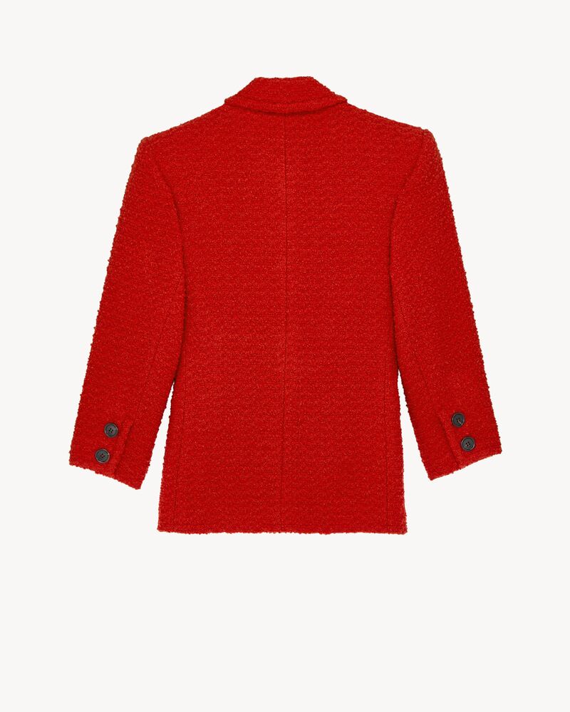 single-breasted jacket in tweed