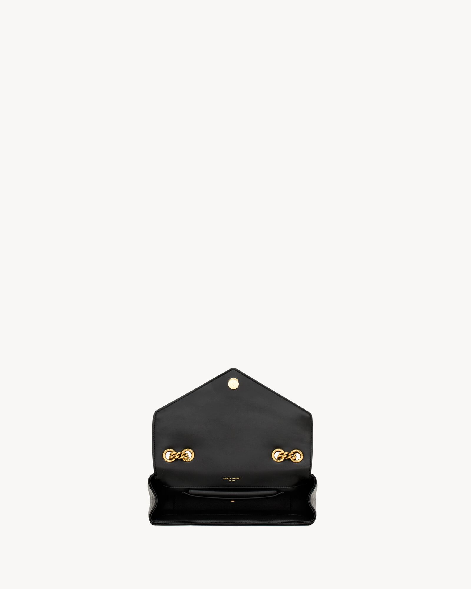LOULOU small in MATELASSÉ python in Black | Saint Laurent | YSL US