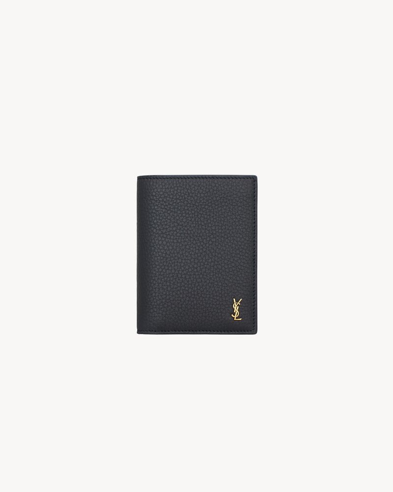 TINY CASSANDRE credit card wallet in grained leather