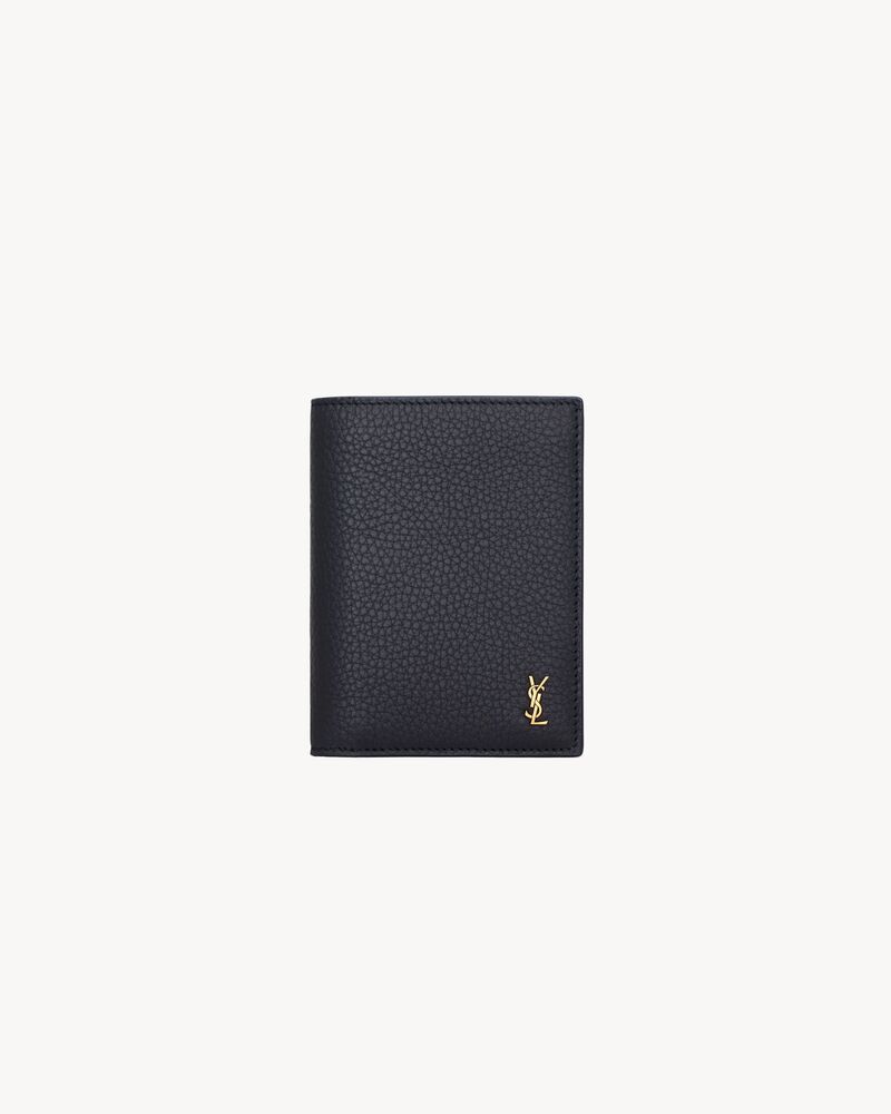 TINY CASSANDRE credit card wallet in grained leather