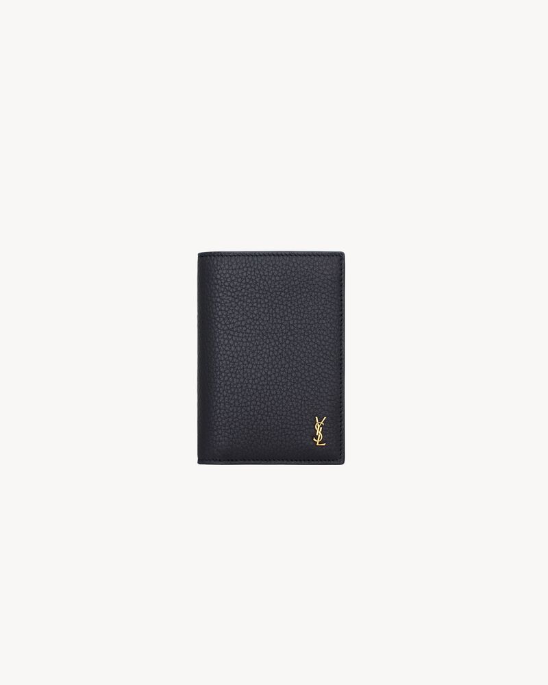 TINY CASSANDRE credit card wallet in grained leather