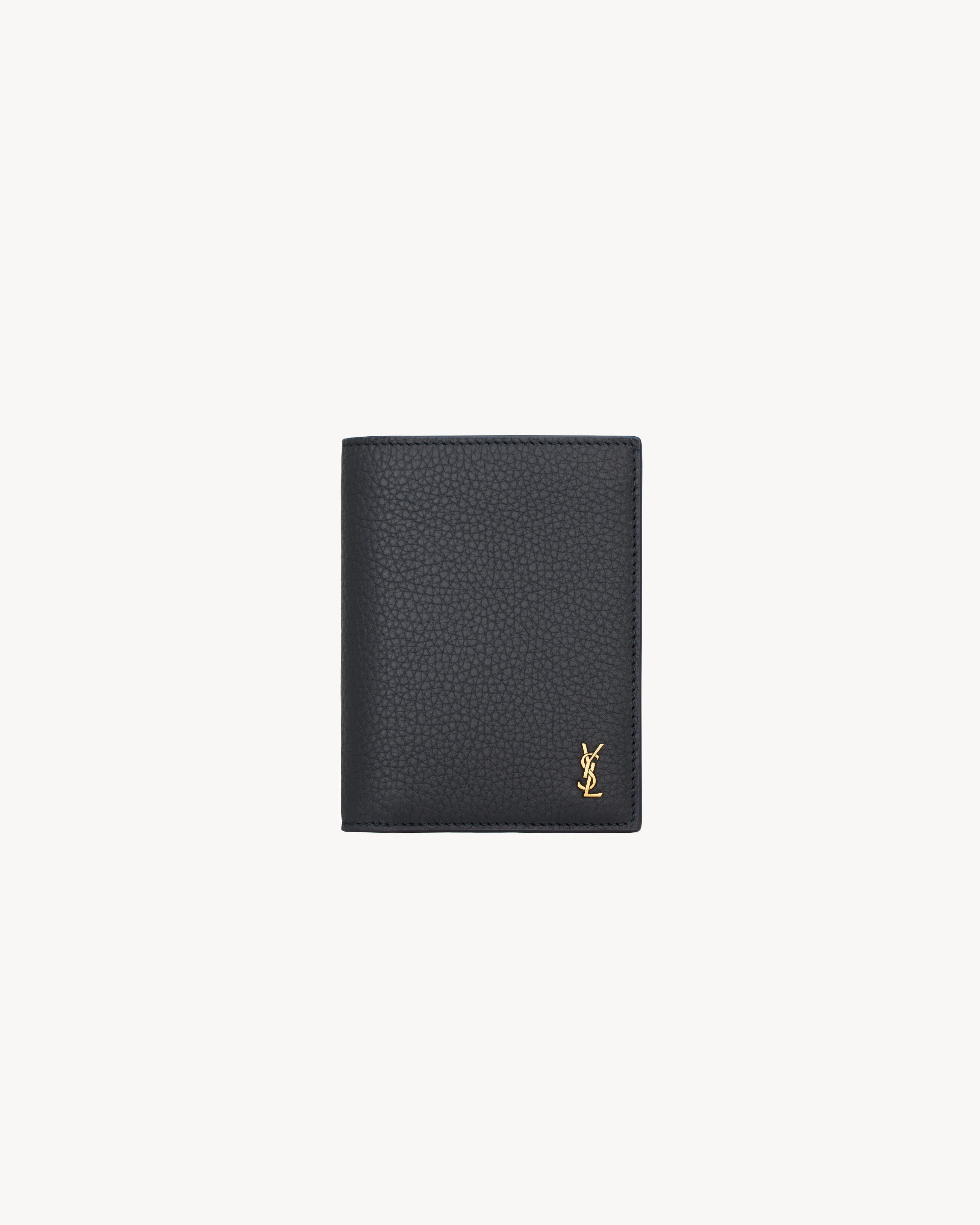 TINY CASSANDRE credit card wallet in grained leather