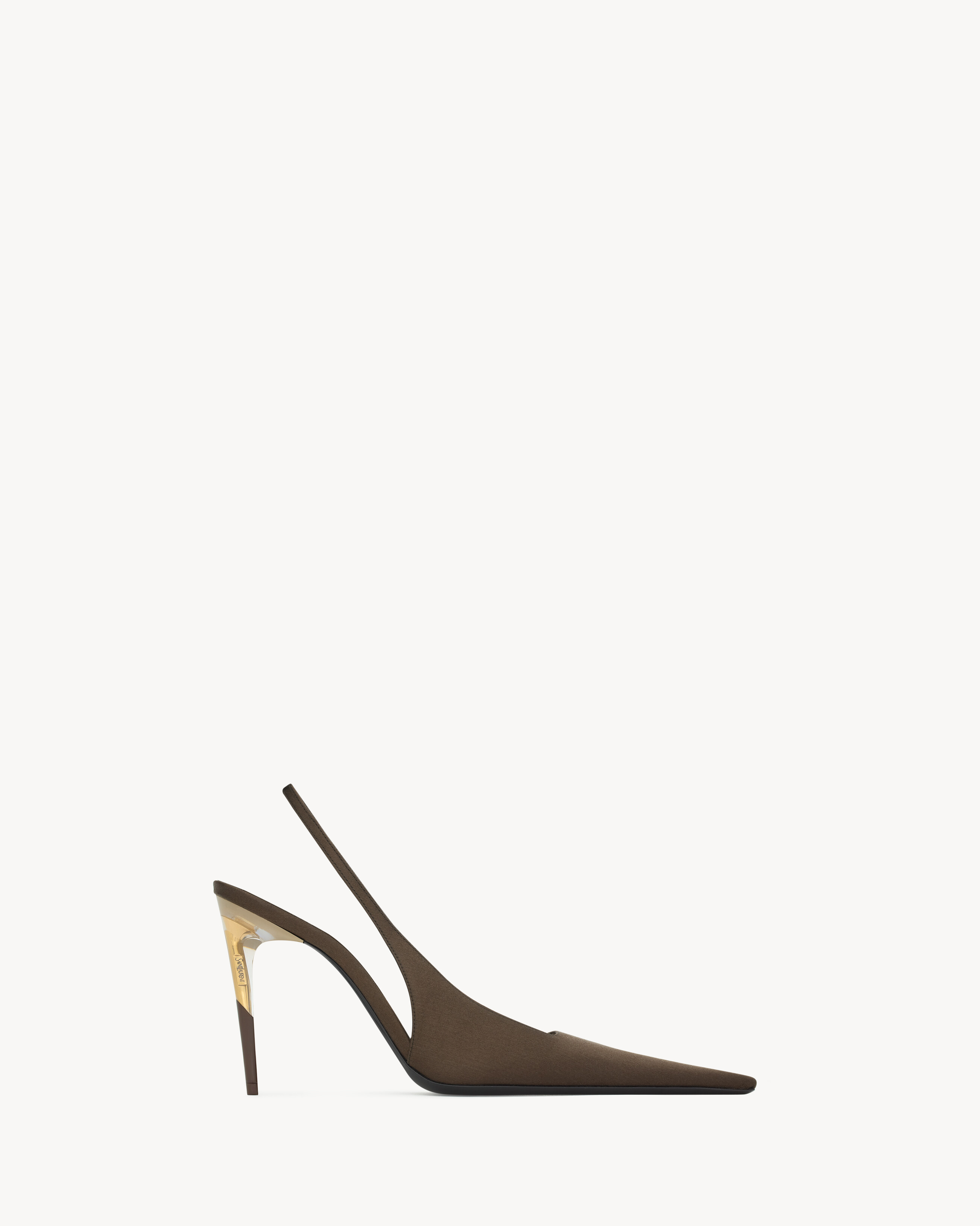 GOYA slingback pumps in satin crepe