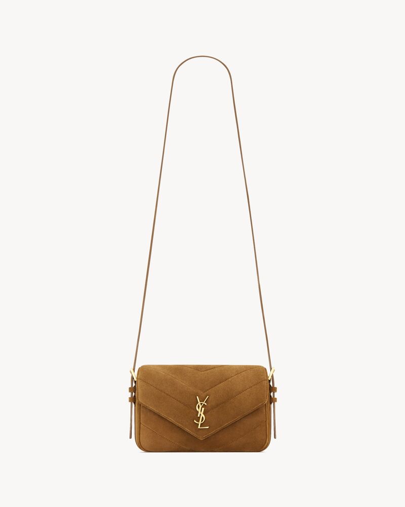 Borsa a tracolla LOULOU TOY in suede MATELASSÉ