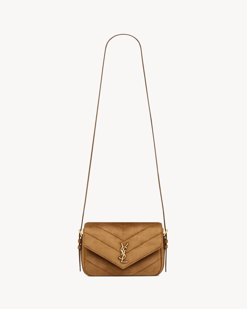 LOULOU toy crossbody in MATELASSÉ suede