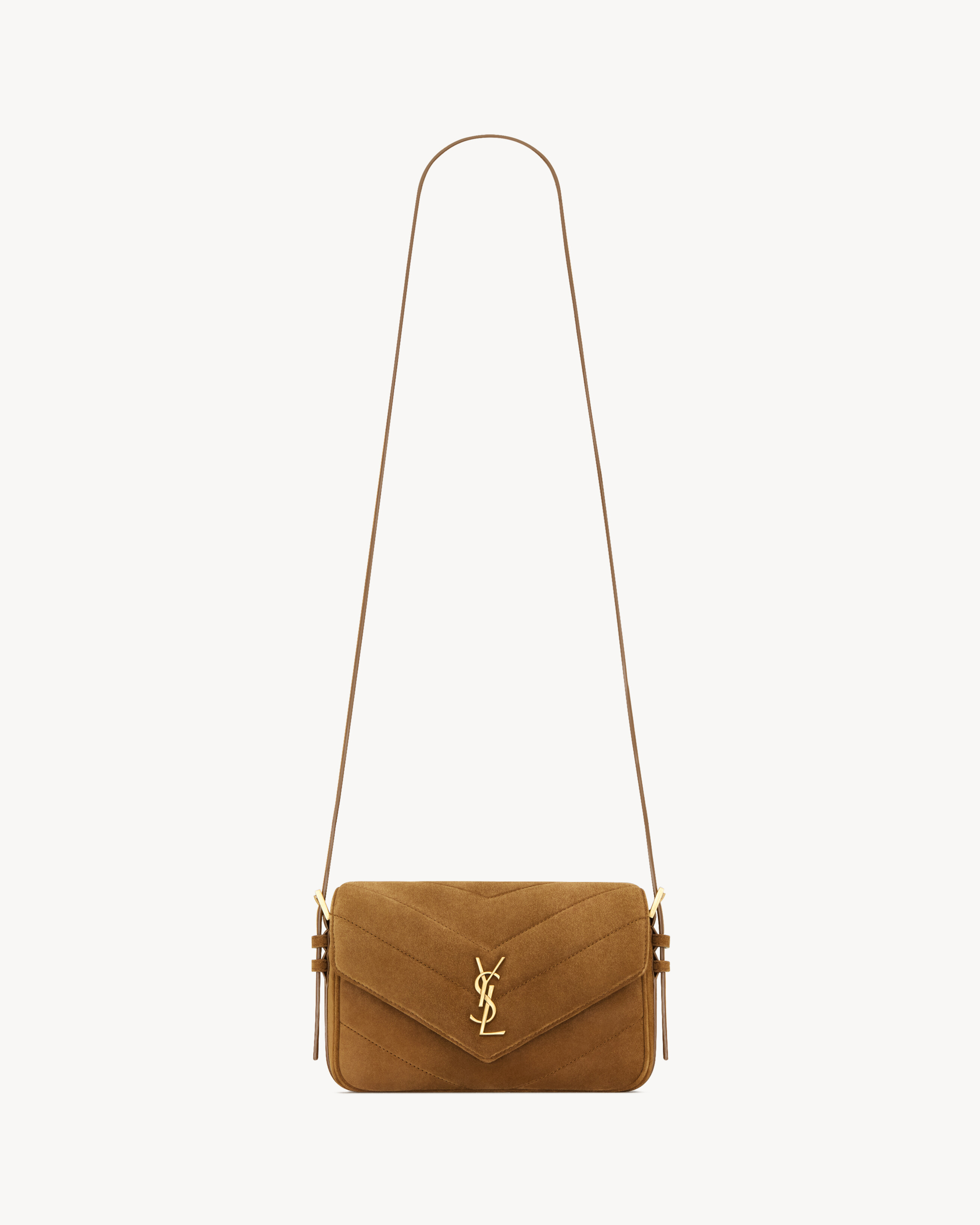 LOULOU toy crossbody in MATELASSÉ suede