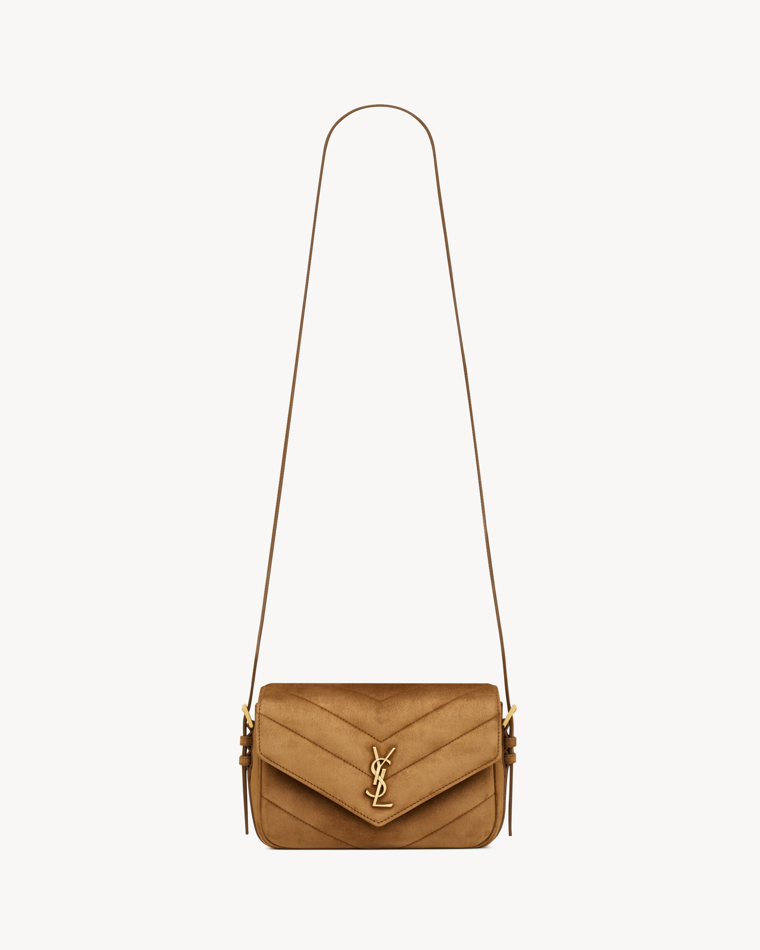 bolsa crossbody LOULOU toy em camurça MATELASSÉ
