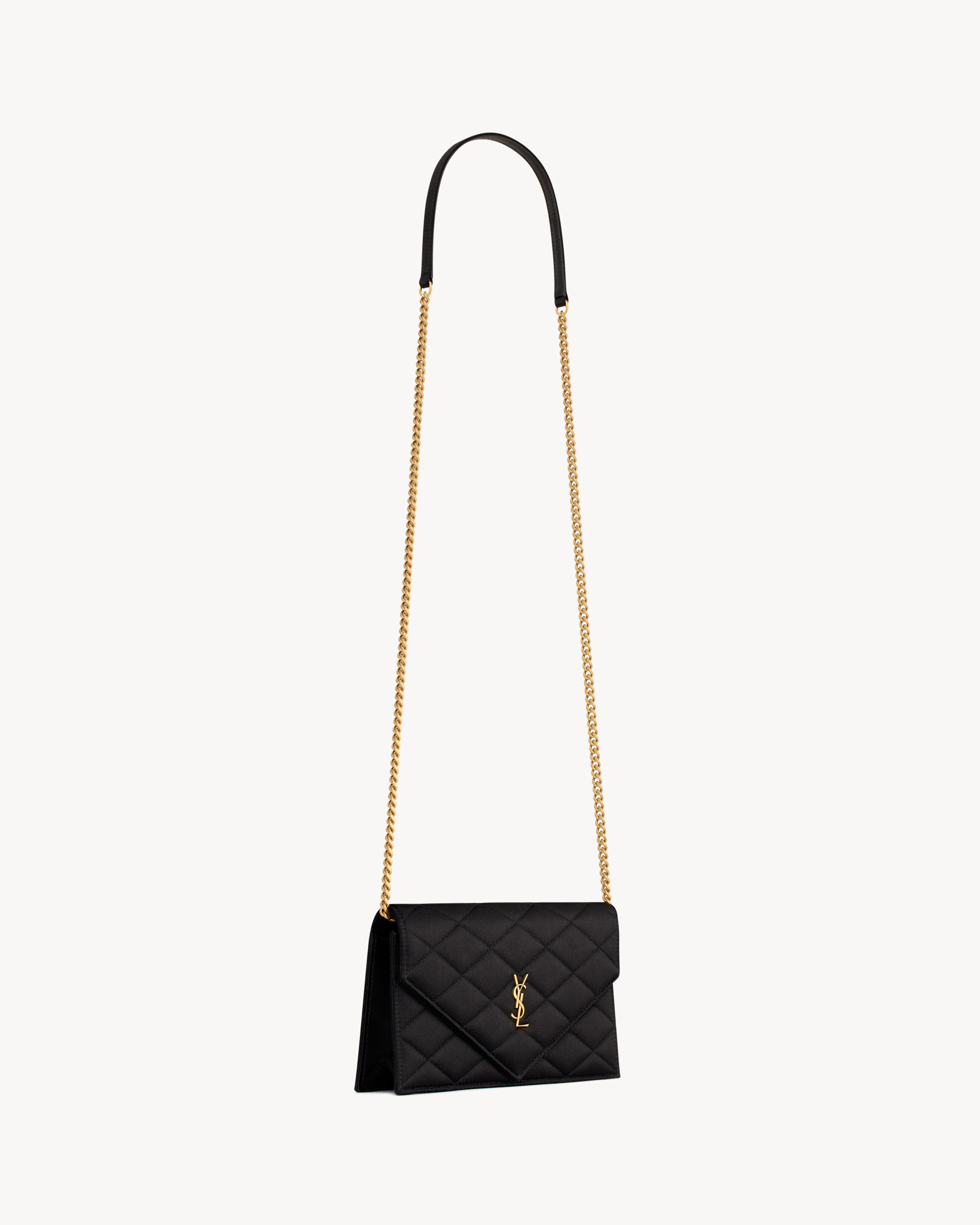 PARIS chain wallet in satin