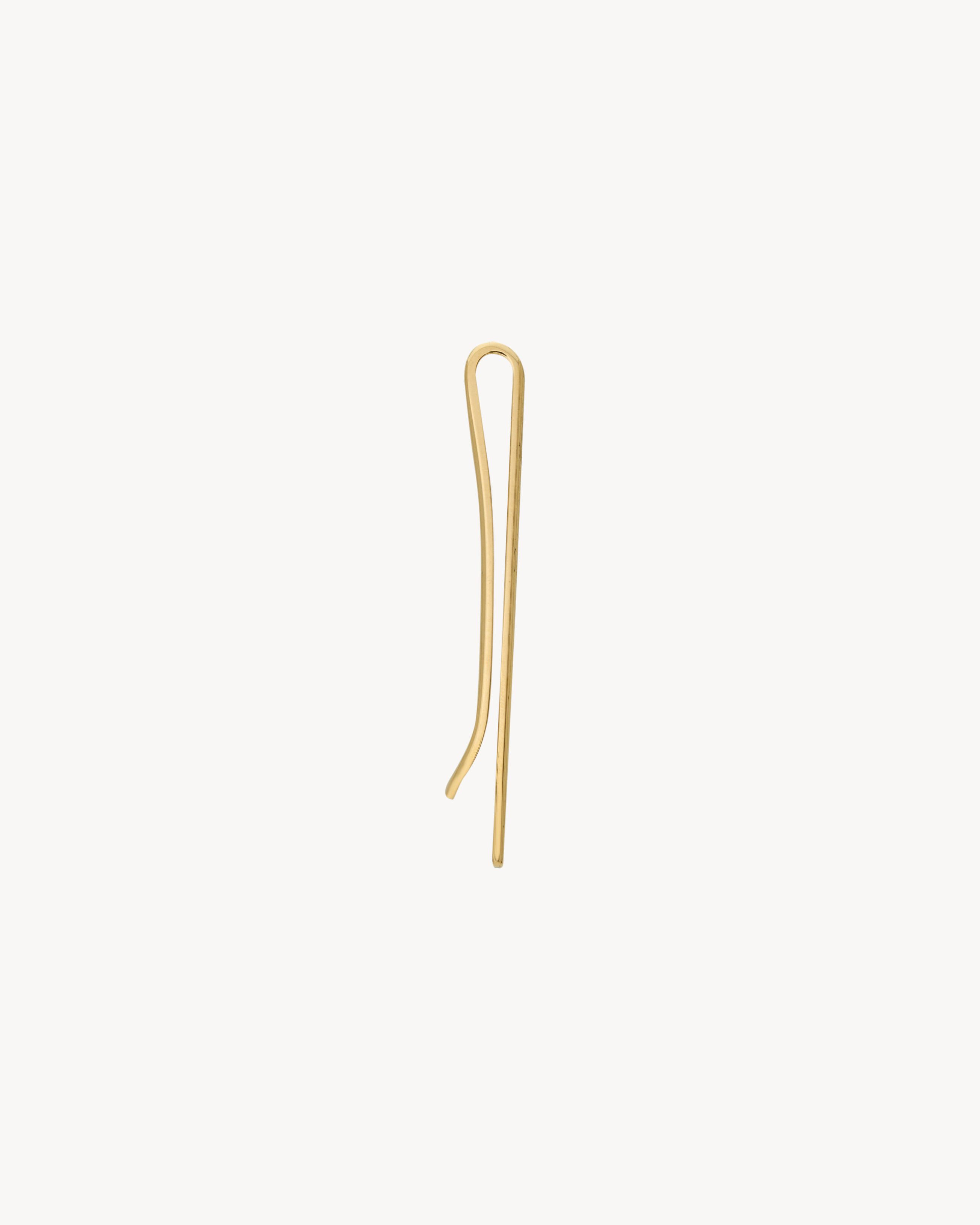 striated tie clip in metal