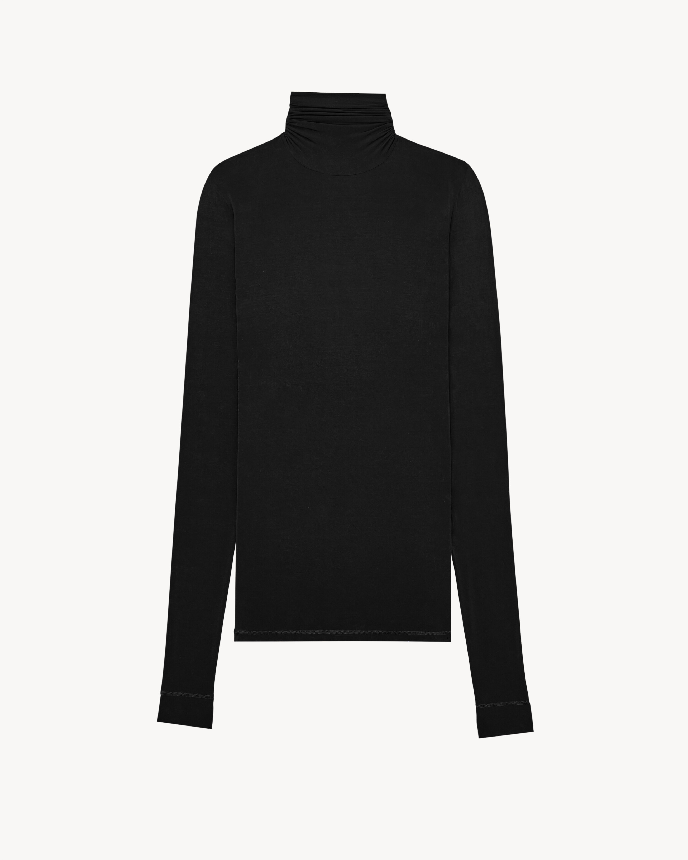 turtleneck top in stretch jersey