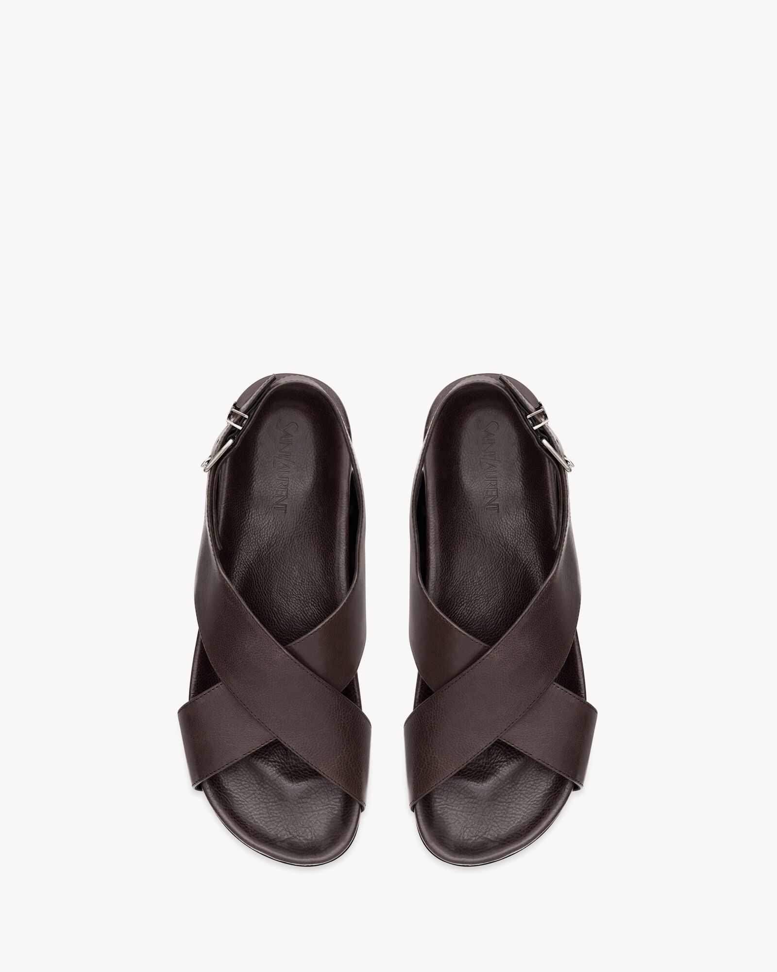 HELIOS sandals in grained leather — A002M125V002128