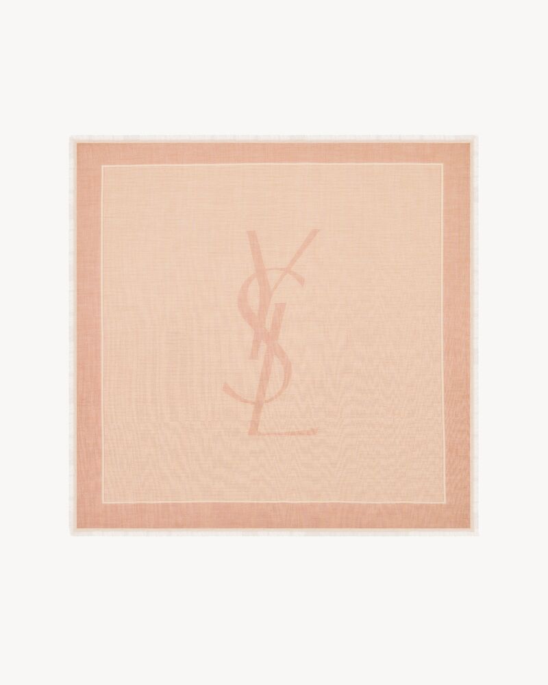 Sciarpa quadrata CASSANDRE in étamine di cashmere e seta