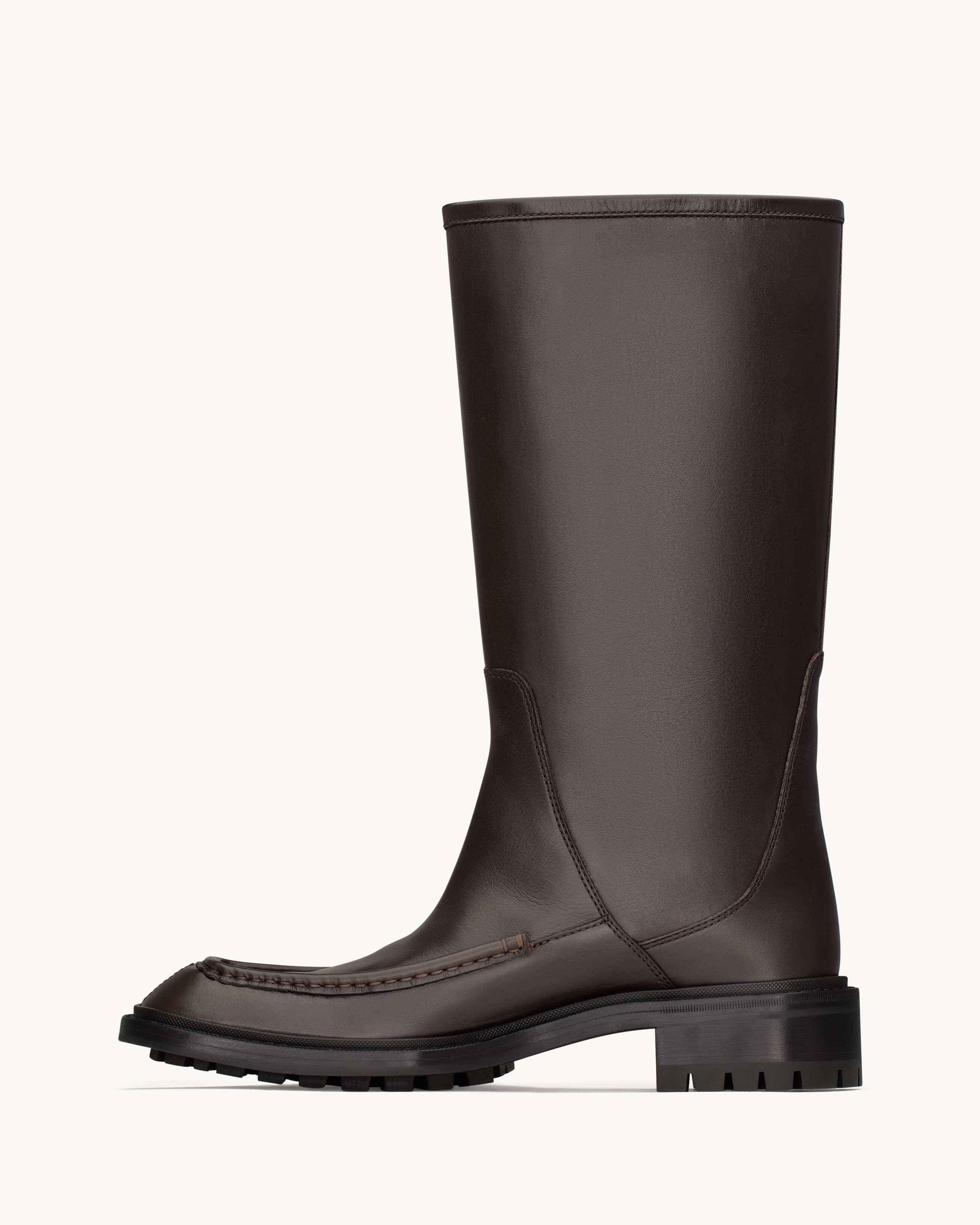 JOE buckle boots in smooth leather