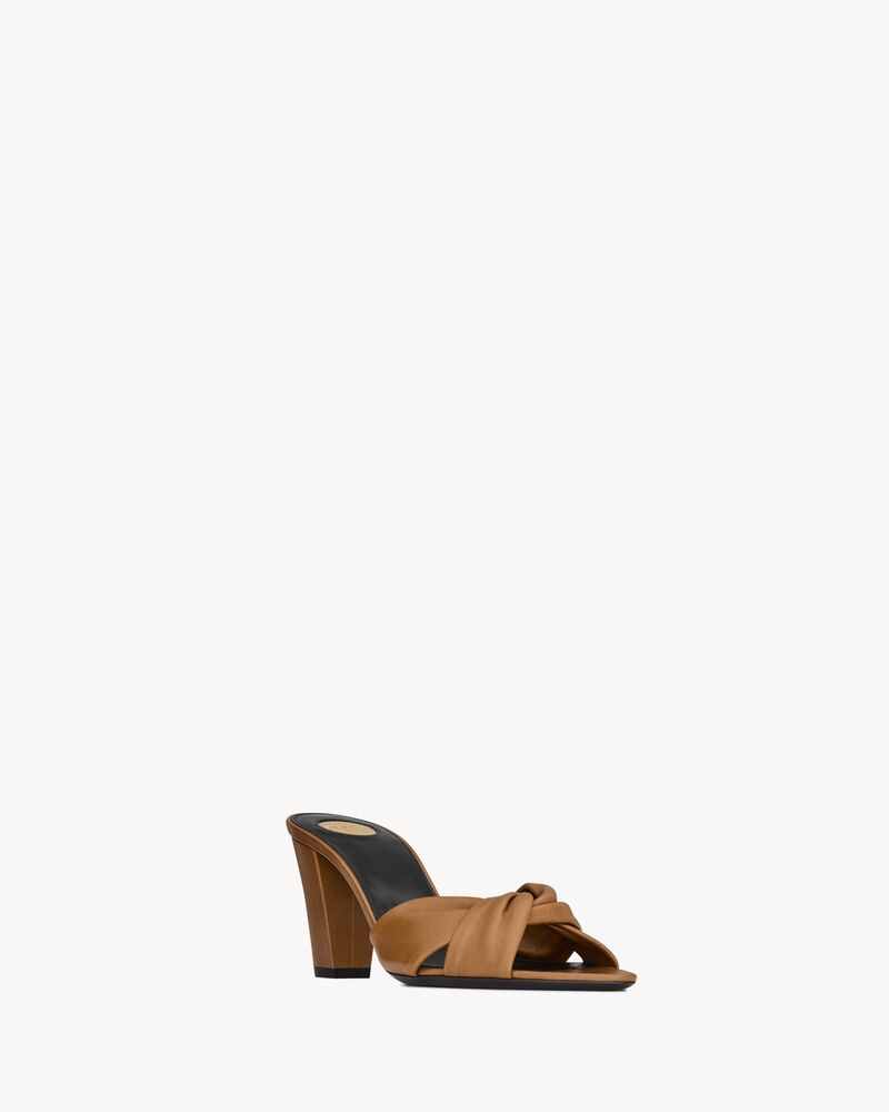 FRANCIANE mules in smooth leather
