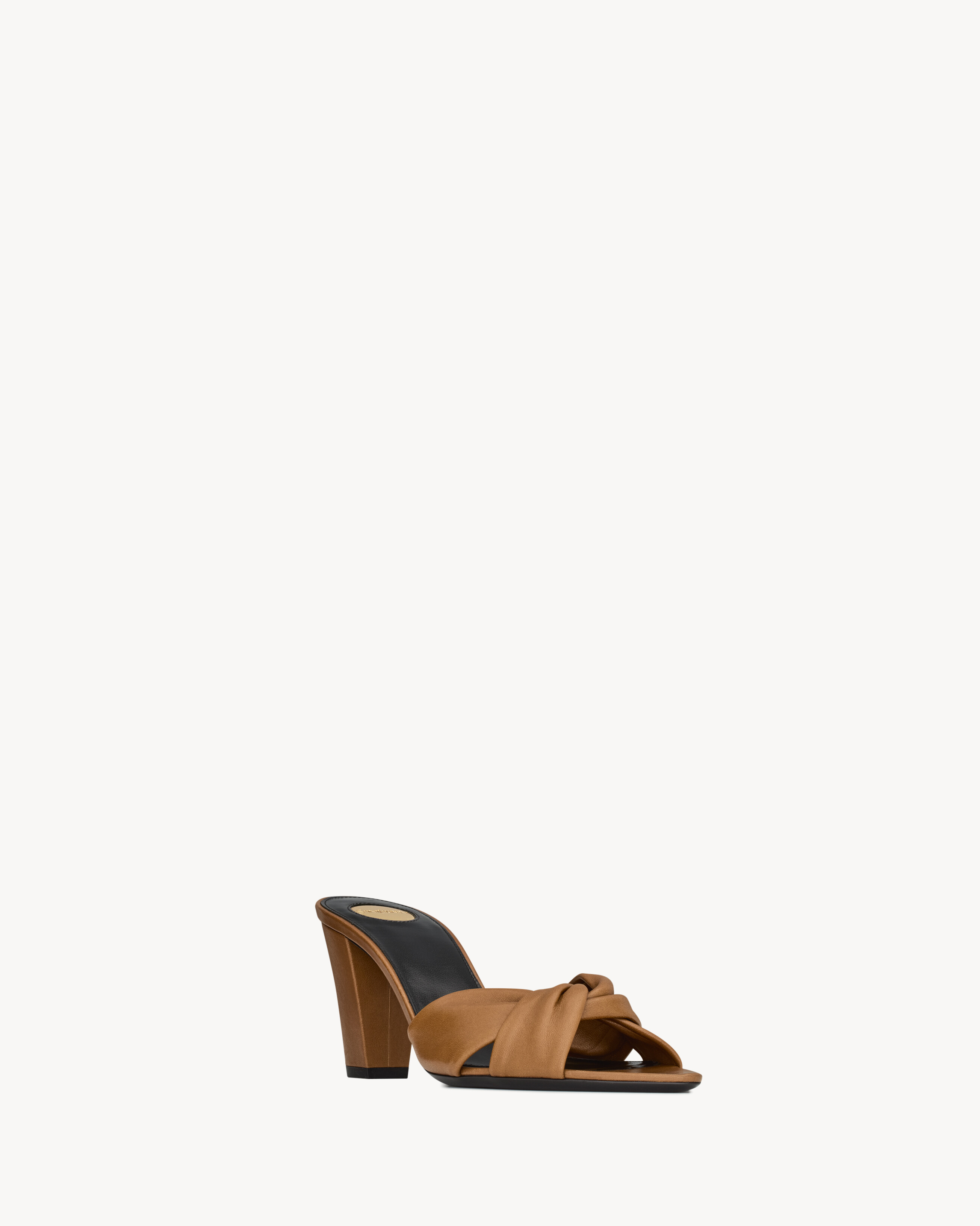 FRANCIANE mules in smooth leather