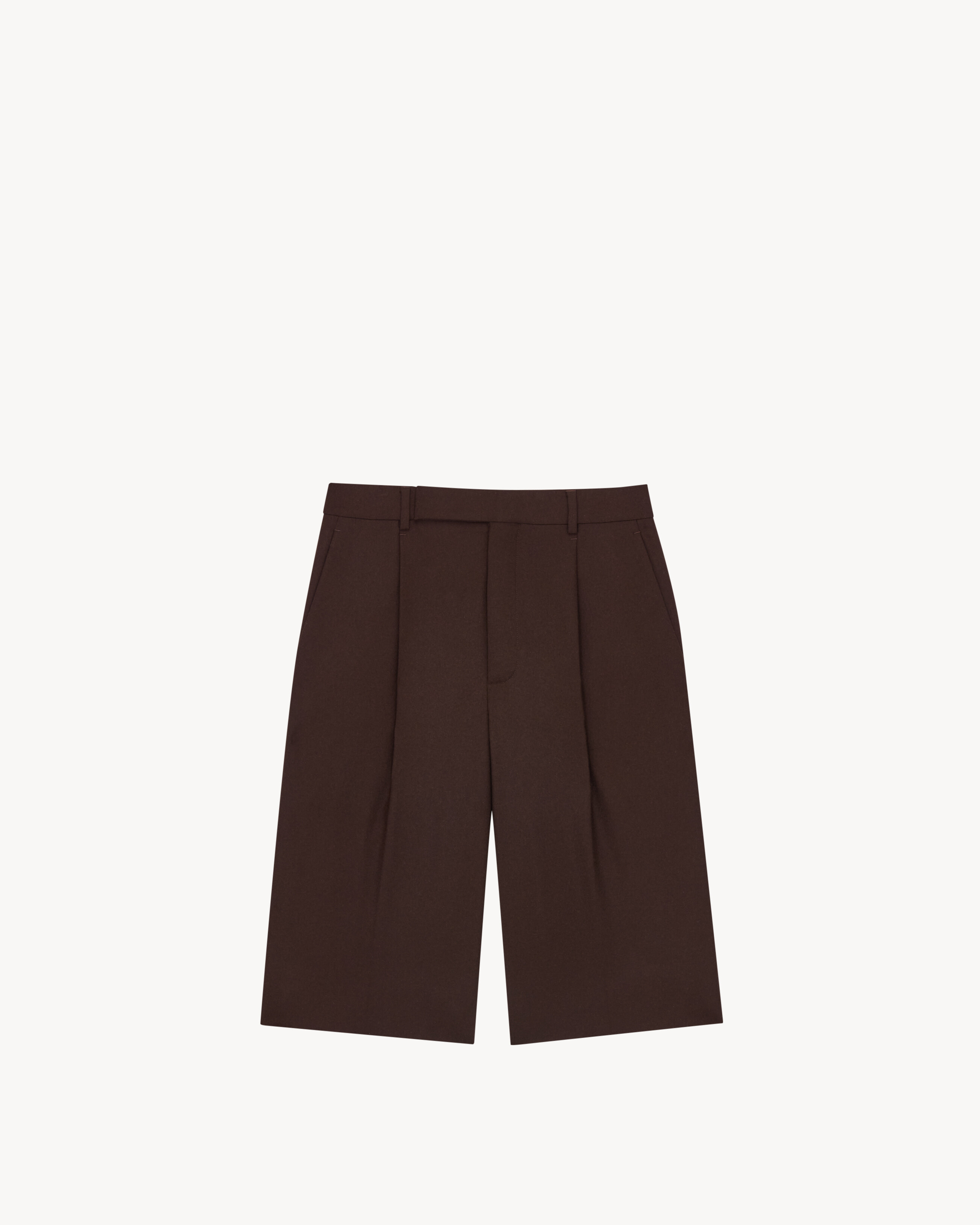 Bermudas de franela de lana cepillada