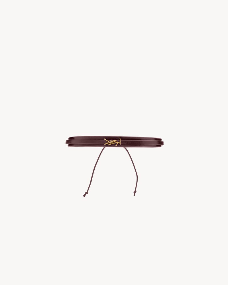 CASSANDRE multi-strand bracelet in leather