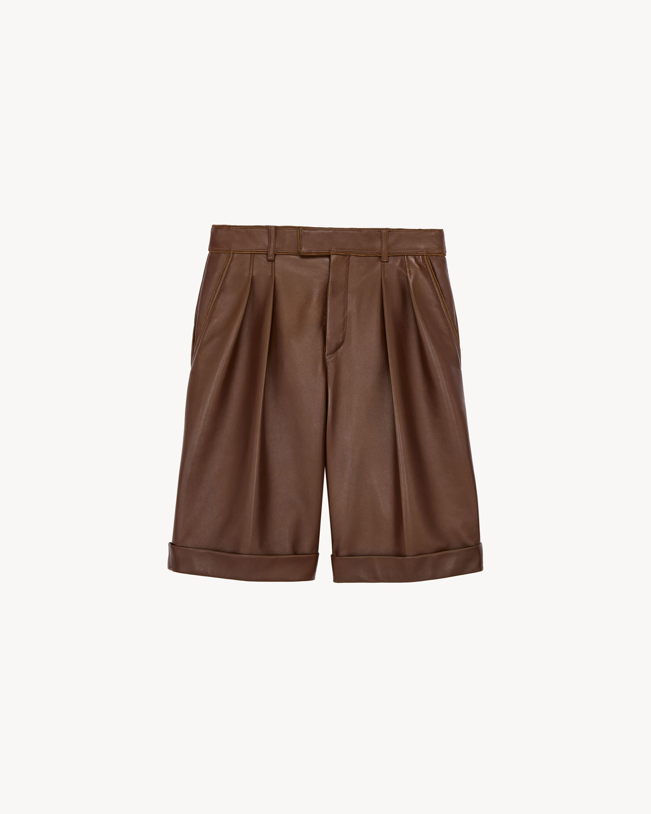 Bermudashorts aus Lammleder