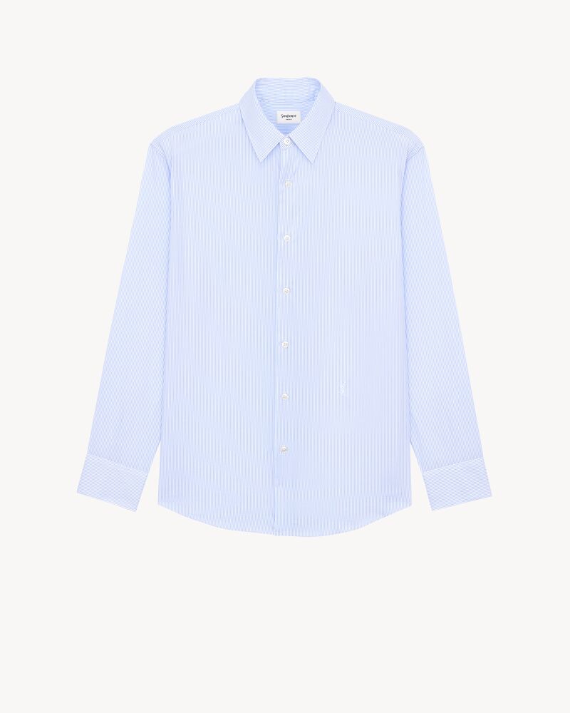 CASSANDRE shirt in striped cotton poplin