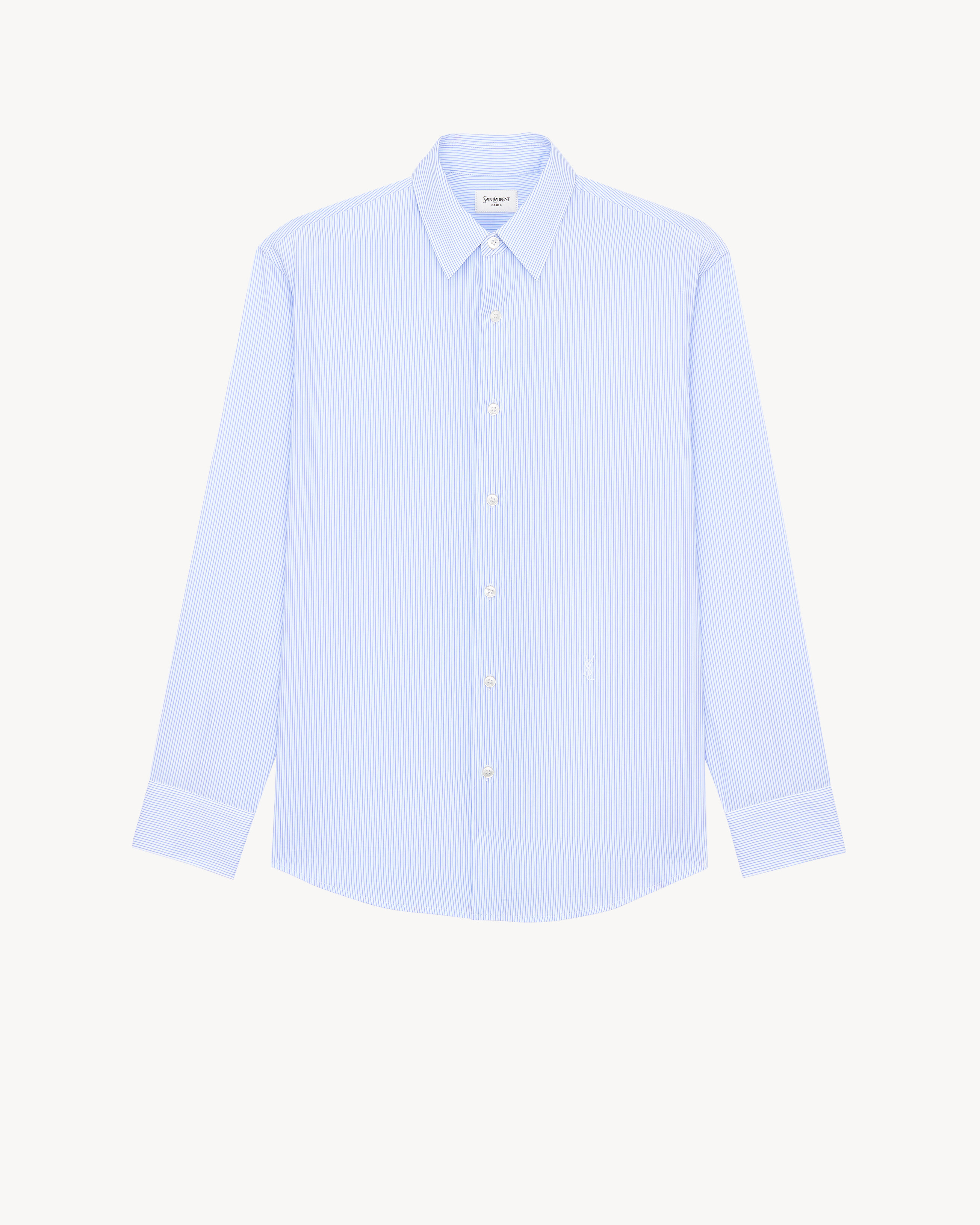 CASSANDRE shirt in striped cotton poplin