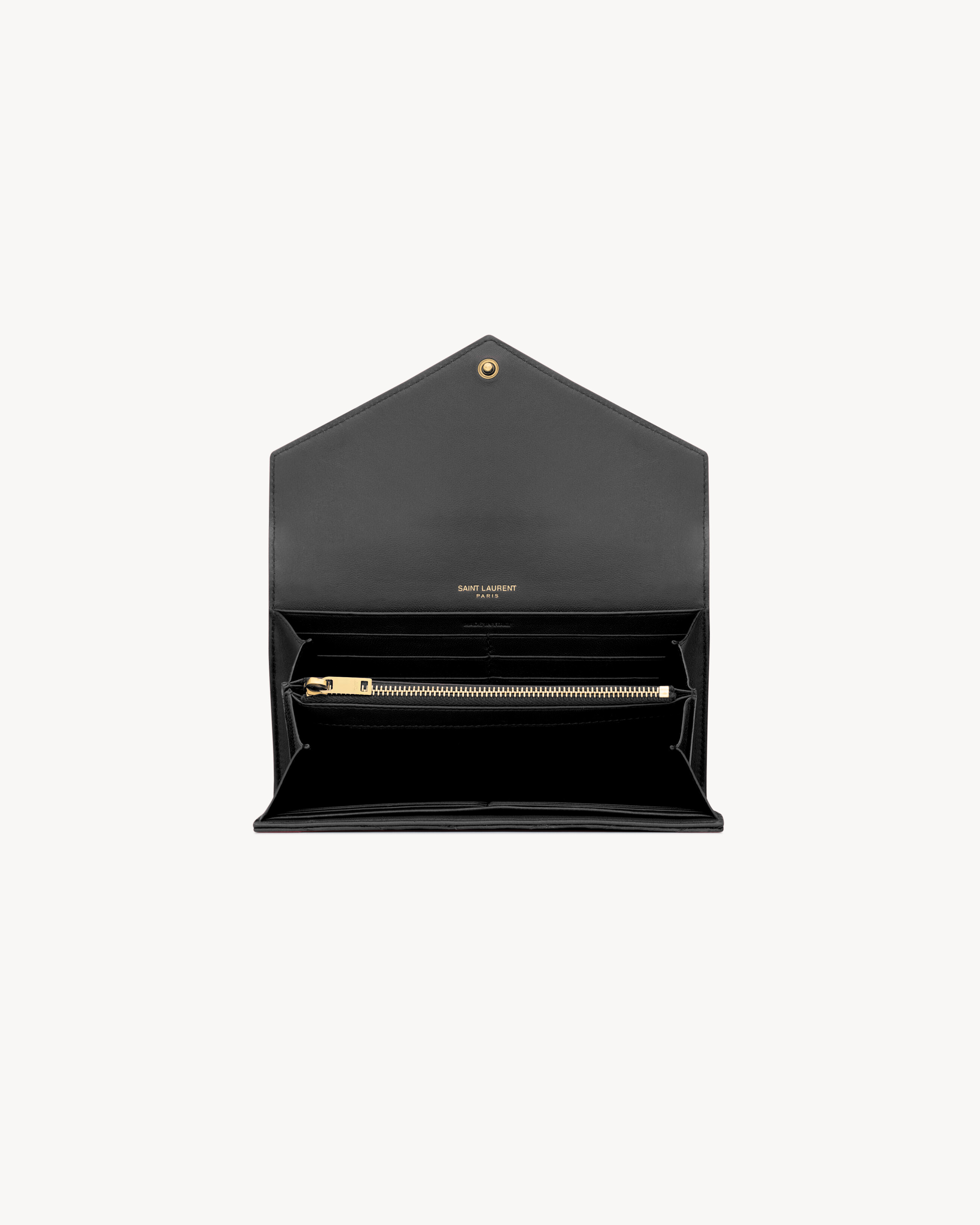 CASSANDRE MATELASSÉ large flap wallet in lambskin