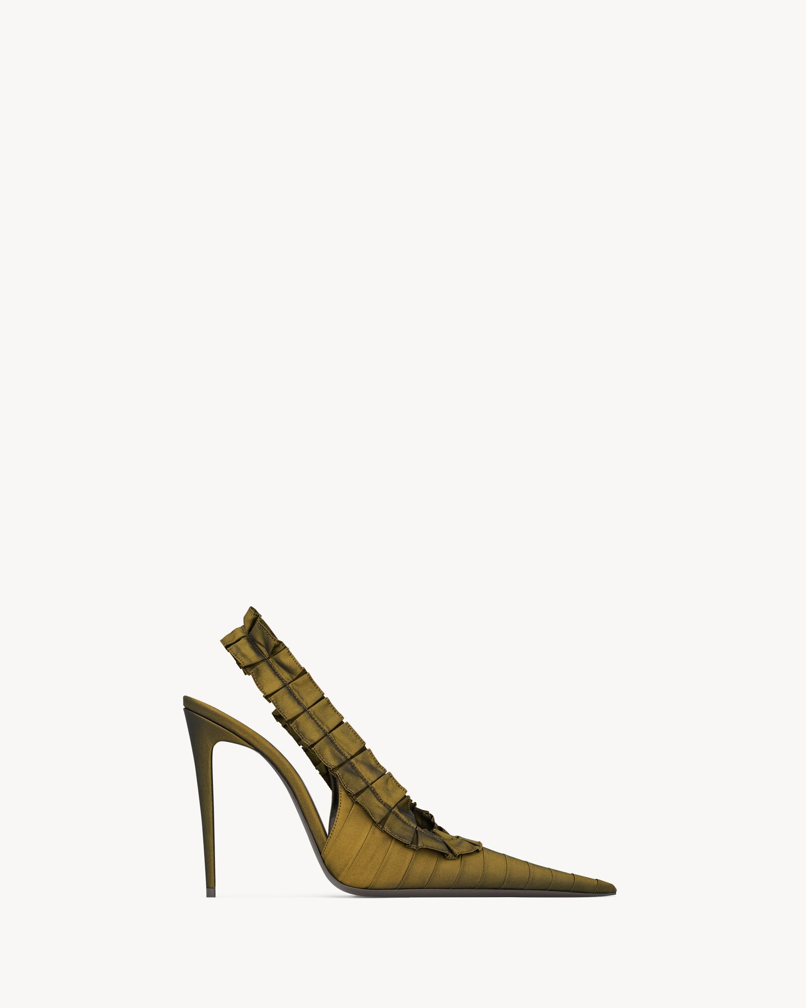 MADELEINE slingback pumps in silk taffeta — 867272AAGJQ2369