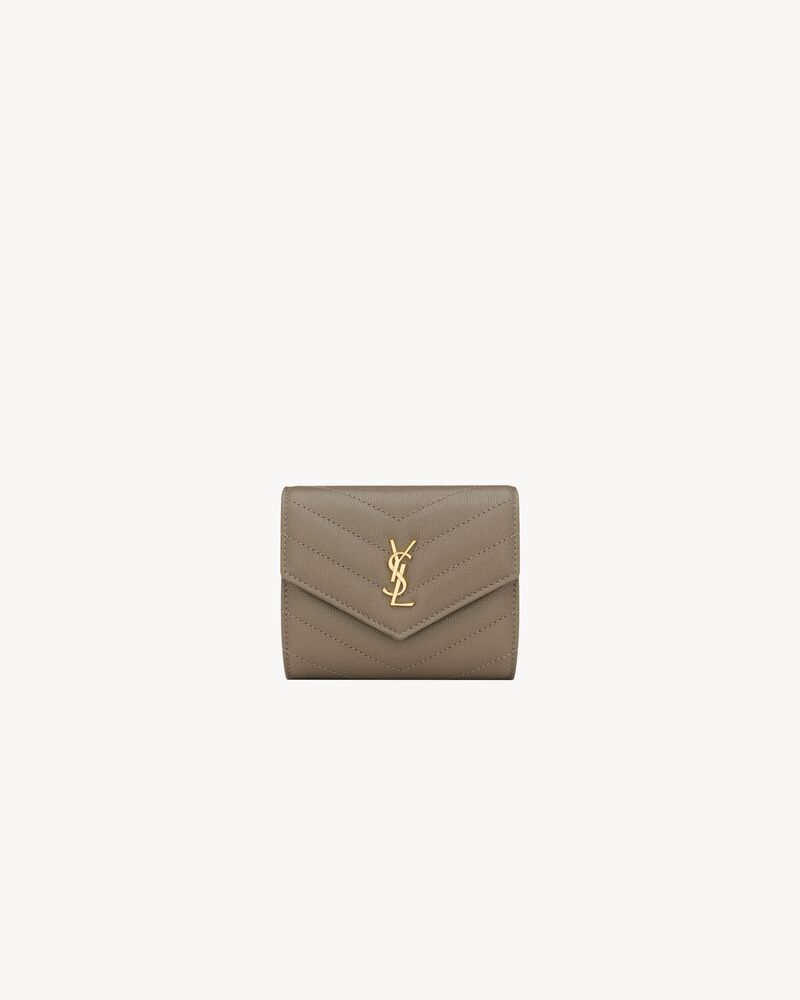 CASSANDRE multi-fold wallet in GRAIN DE POUDRE leather