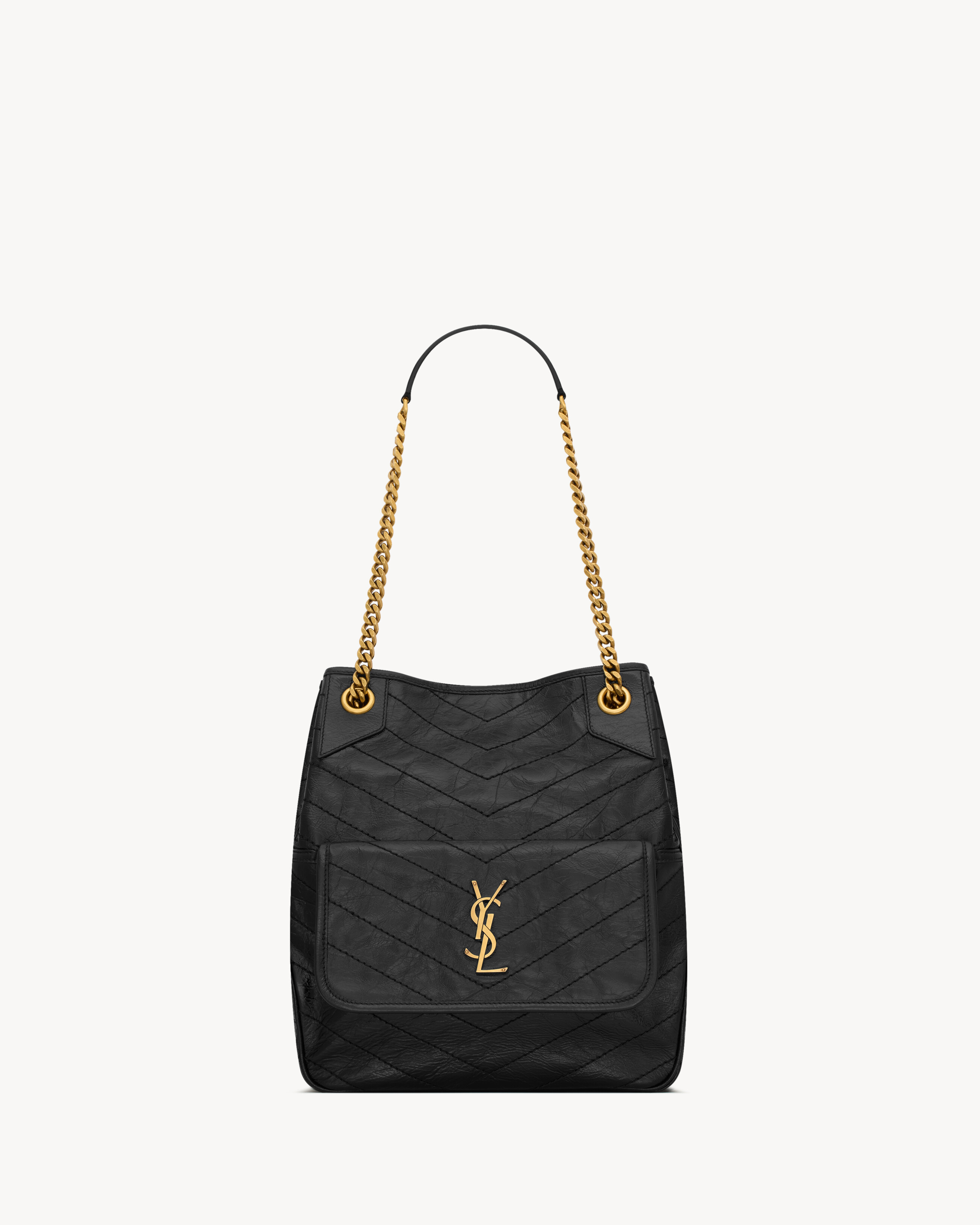 NIKI Multipocket shoppipng in vintage leather