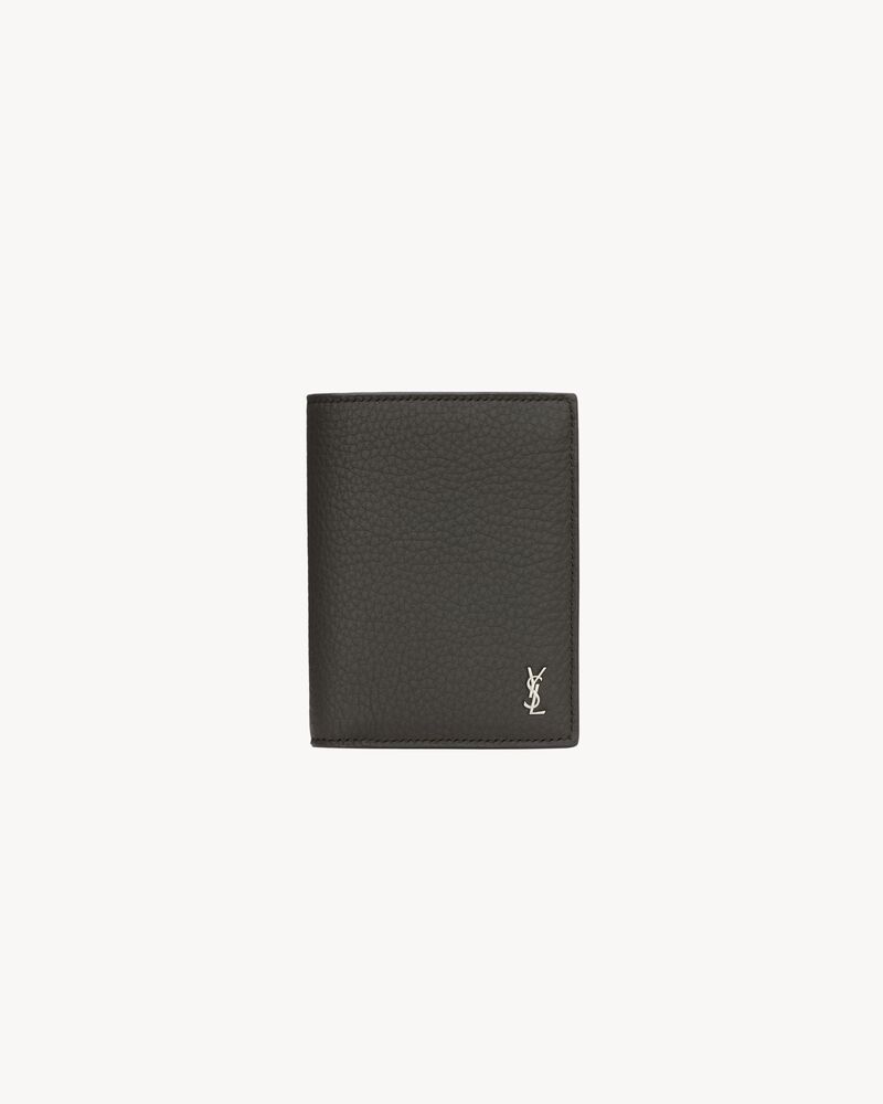 TINY CASSANDRE credit card wallet in grained leather