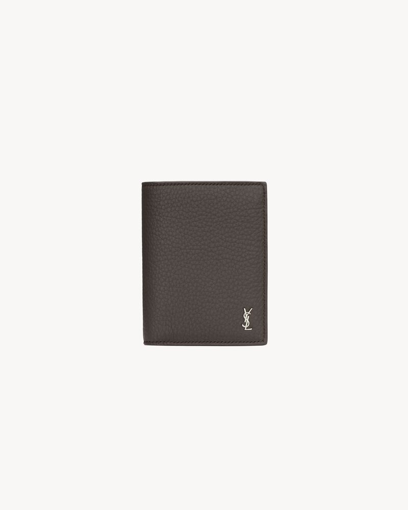 TINY CASSANDRE credit card wallet in grained leather