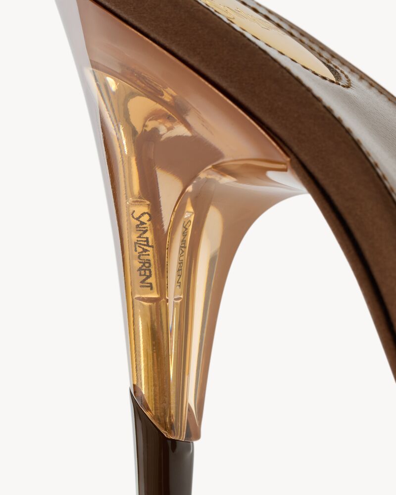 SIBYL slingback pumps in TPU, patent leather, and satin