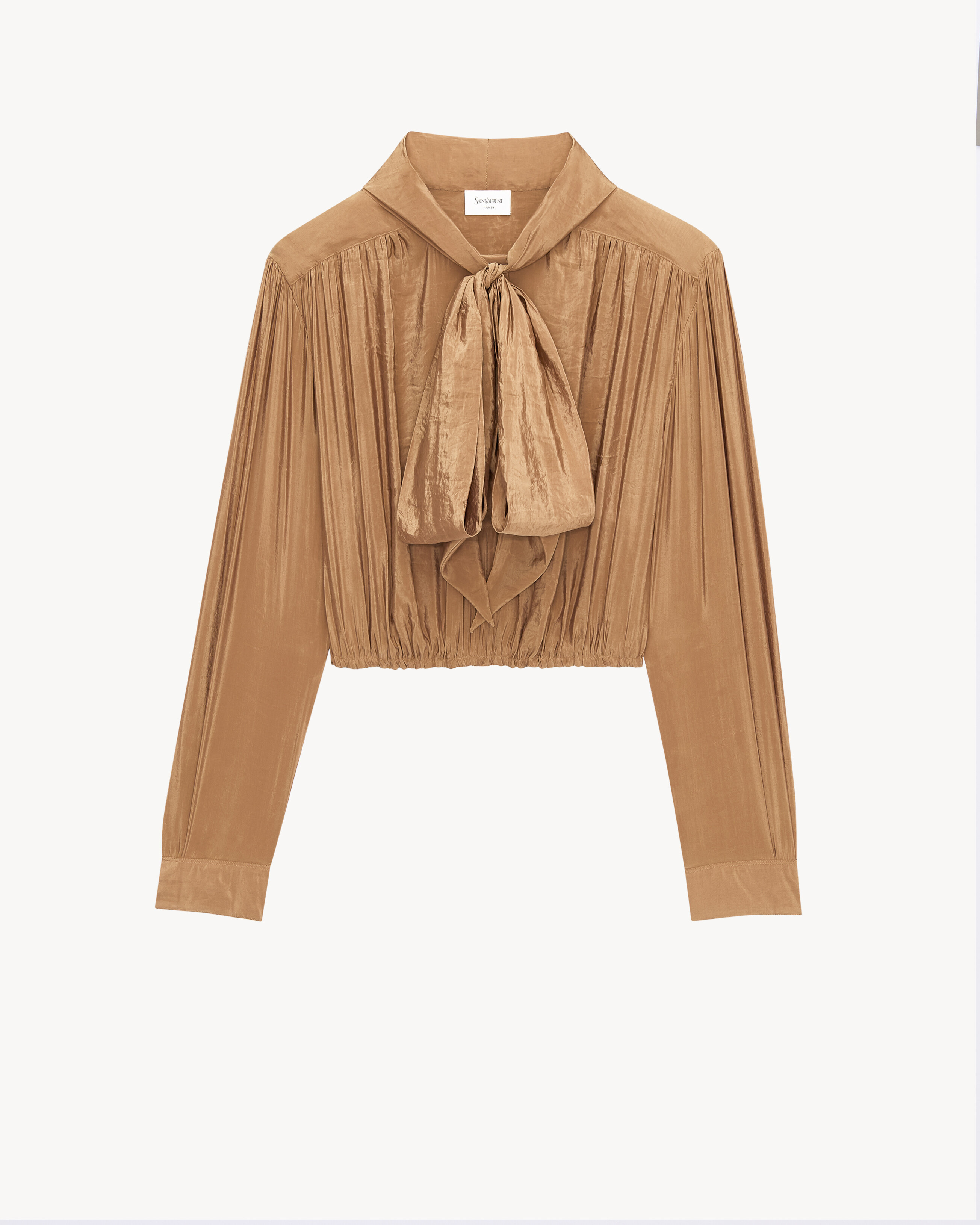 lavallière blouse in taffeta