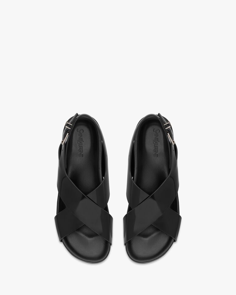 HELIOS sandals in glazed leather