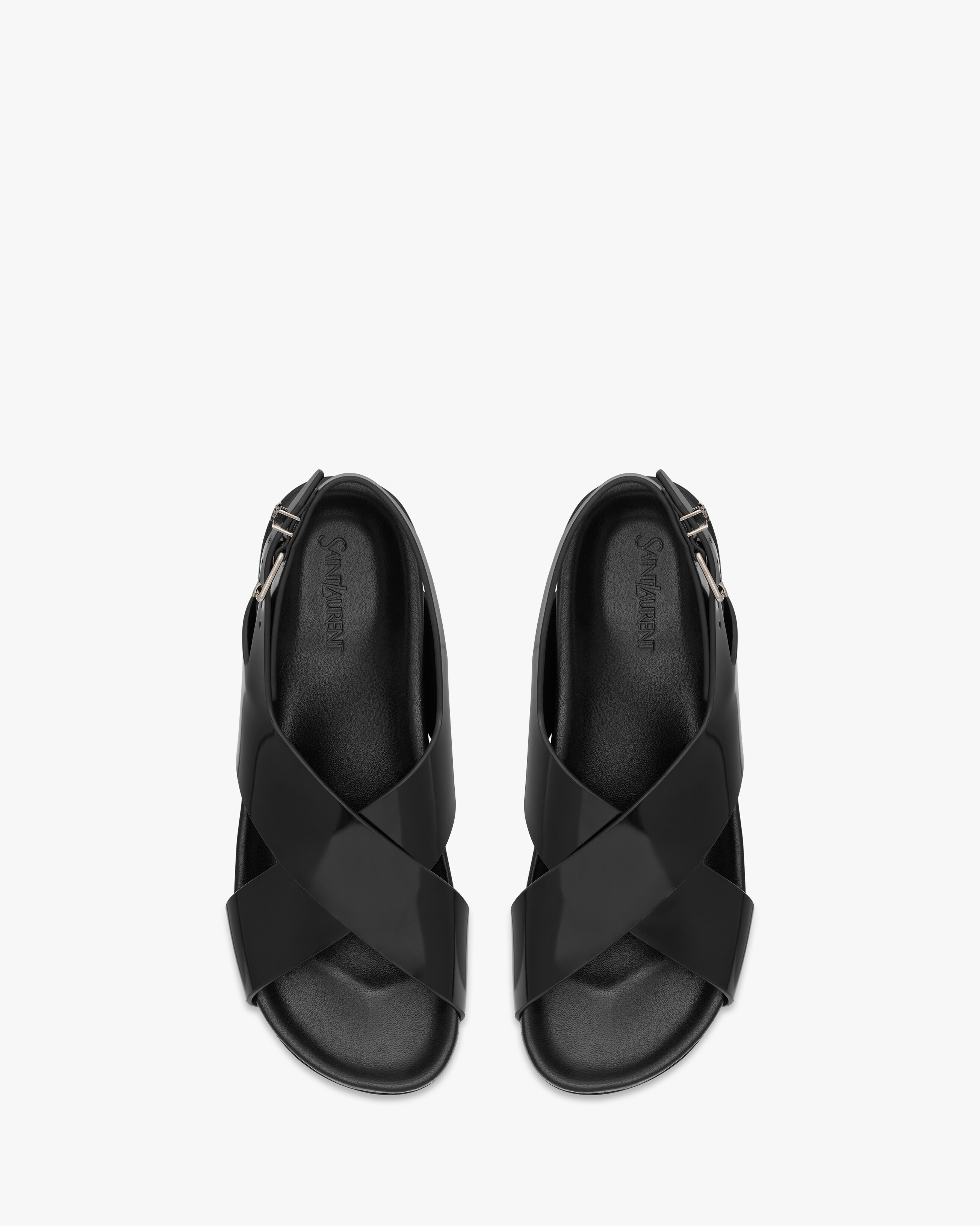 HELIOS sandals in glazed leather