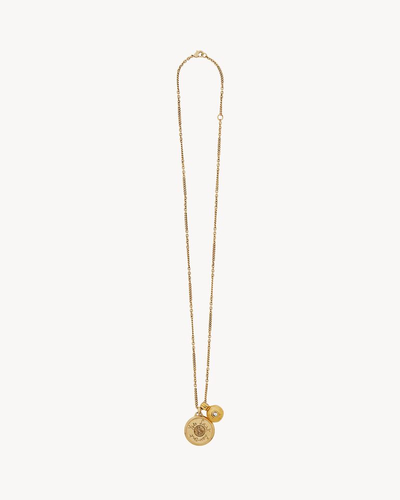 CASSANDRE medallion necklace in metal