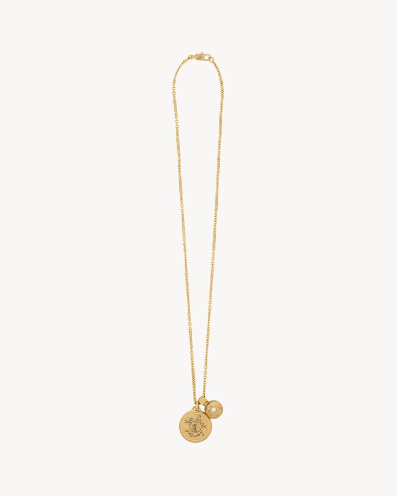 CASSANDRE medallion necklace in metal
