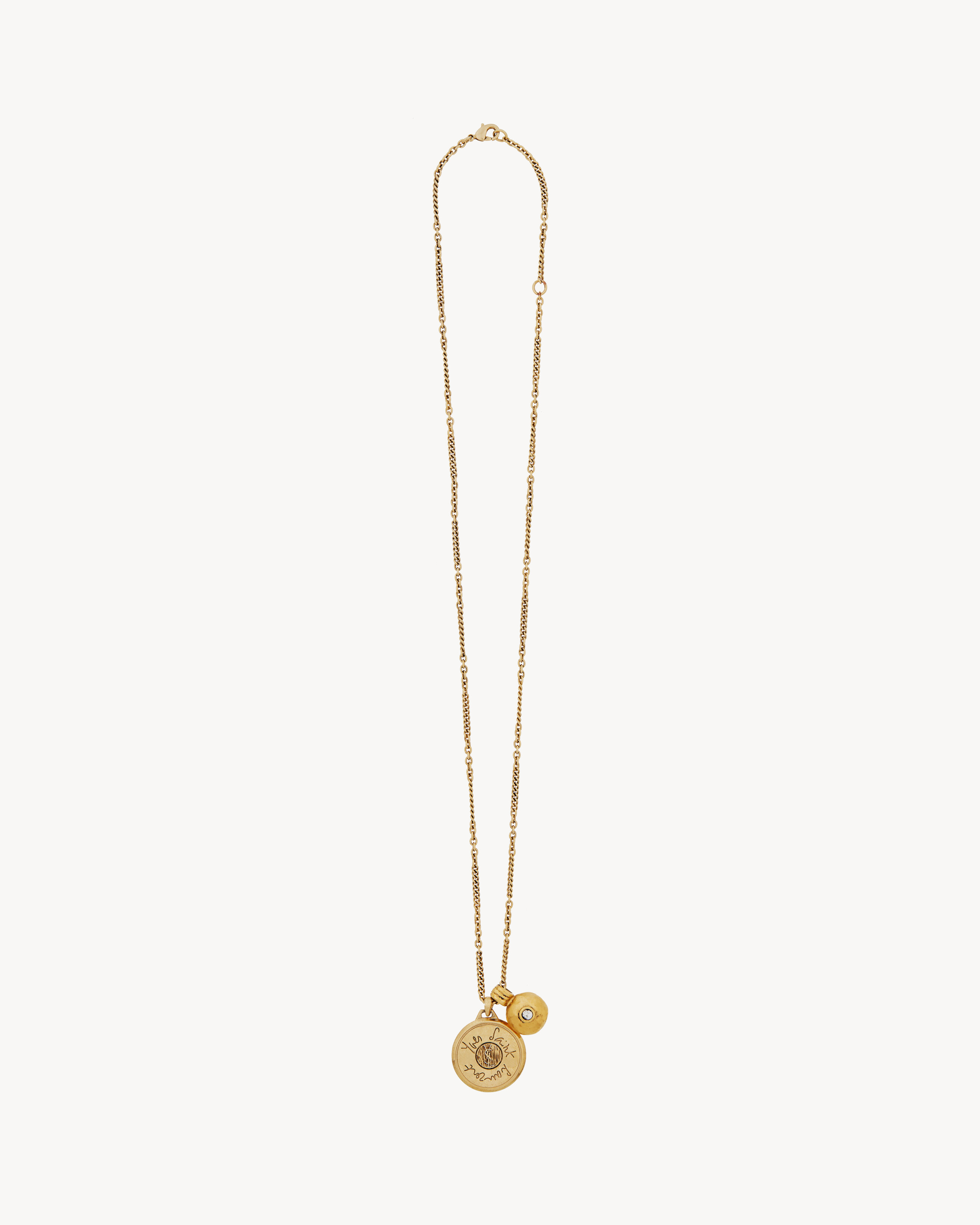 CASSANDRE medallion necklace in metal