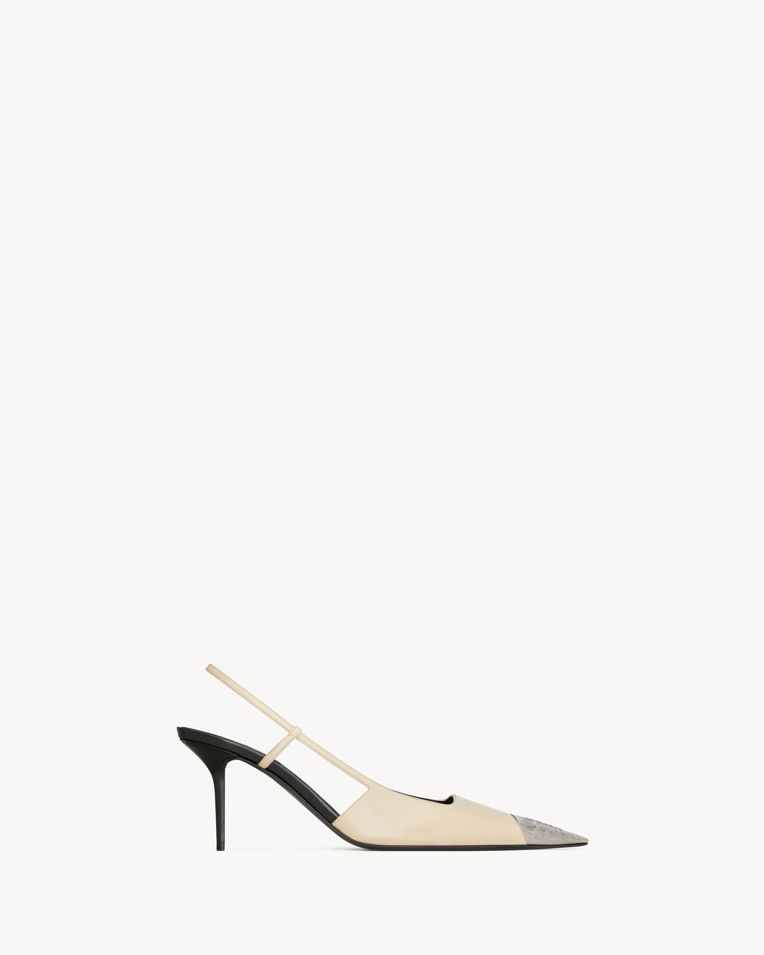 JEANNE slingback pumps in smooth leather